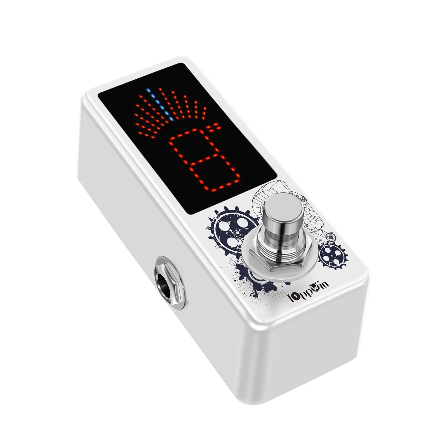 LT-910 Chromatic Tuner with LED Display & Precise Strobe Mode (0.1% Accuracy) - Metal Shell, True Bypass, Compact Design for Guitar/Bass/Violin - Image 5