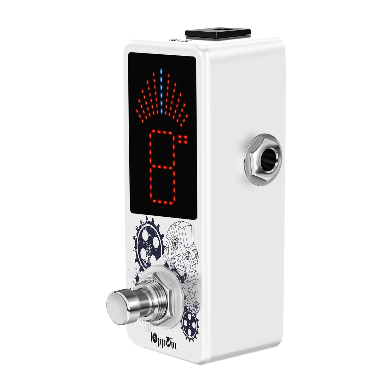 LT-910 Chromatic Tuner with LED Display & Precise Strobe Mode (0.1% Accuracy) - Metal Shell, True Bypass, Compact Design for Guitar/Bass/Violin - Image 6