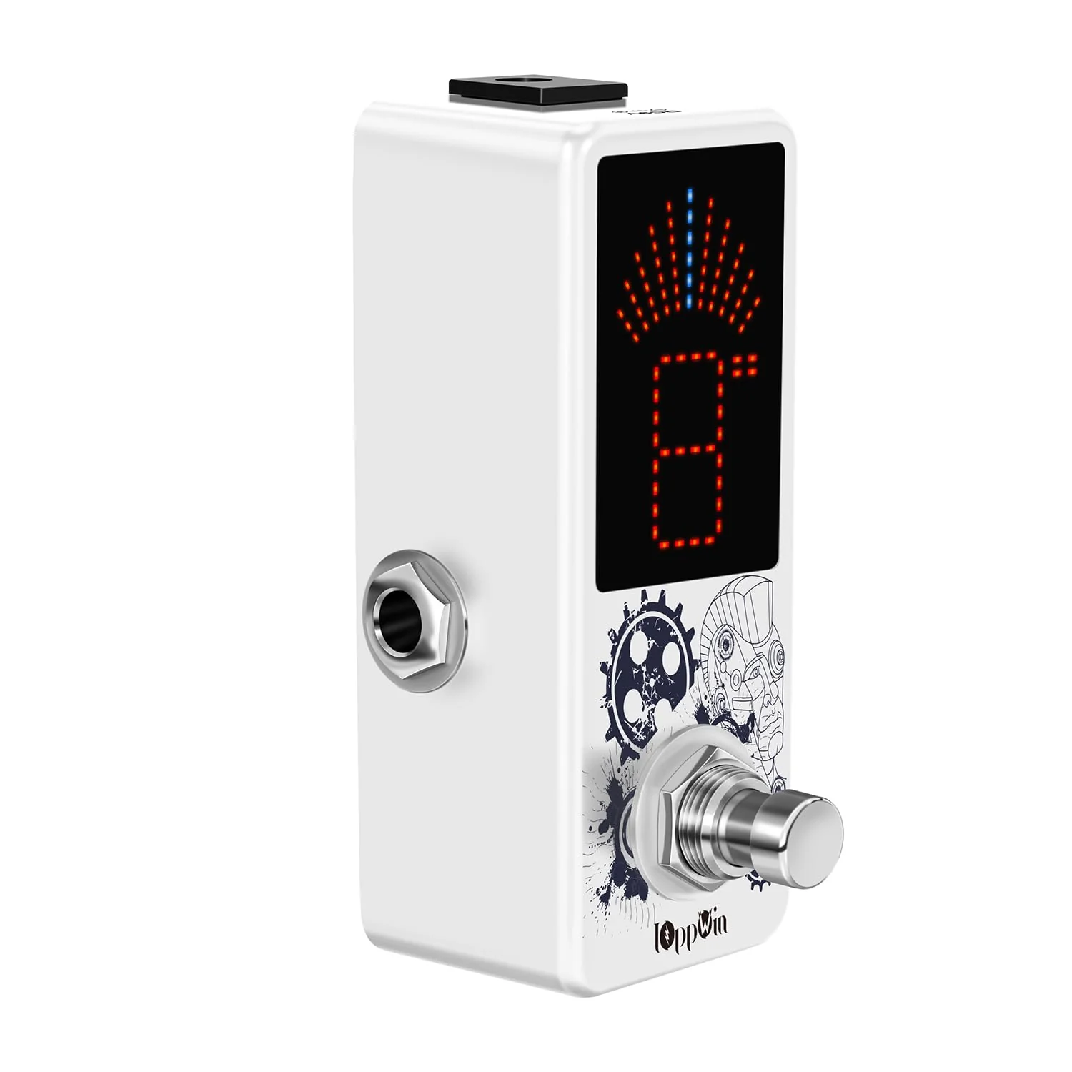LT-910 Chromatic Tuner with LED Display & Precise Strobe Mode (0.1% Accuracy) - Metal Shell, True Bypass, Compact Design for Guitar/Bass/Violin - Image 7
