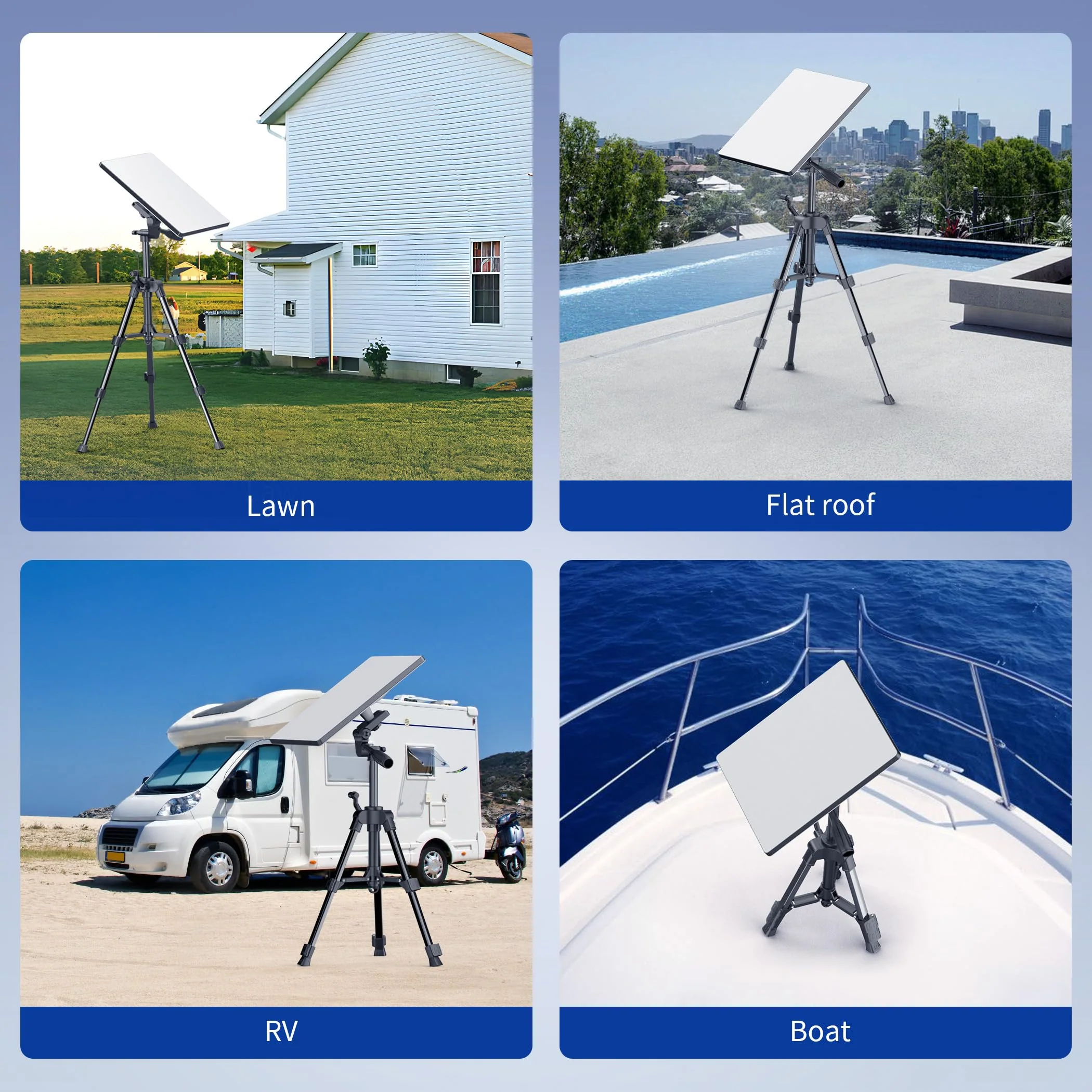 LUCMO Starlink Mini Tripod Stand, Adjustable Starlink Mounting Kit for Camping and RV Travel/Outdoor, Starlink Mini Tripod Includes Pipe Adapter - Image 5