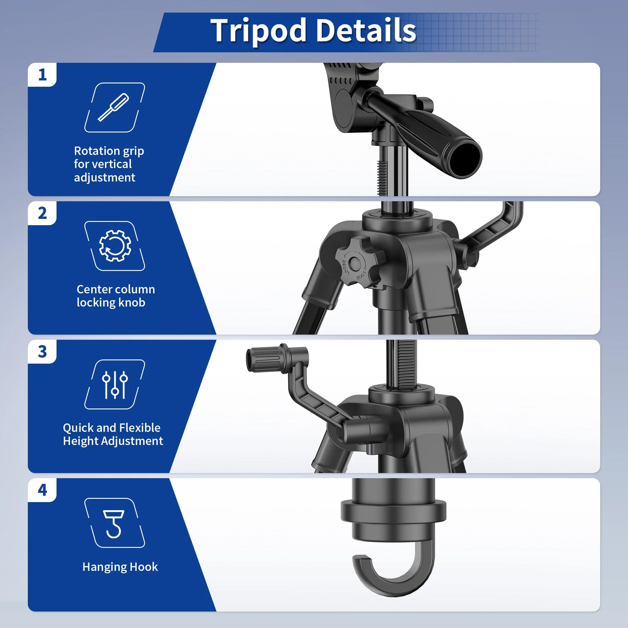 LUCMO Starlink Mini Tripod Stand, Adjustable Starlink Mounting Kit for Camping and RV Travel/Outdoor, Starlink Mini Tripod Includes Pipe Adapter - Image 7
