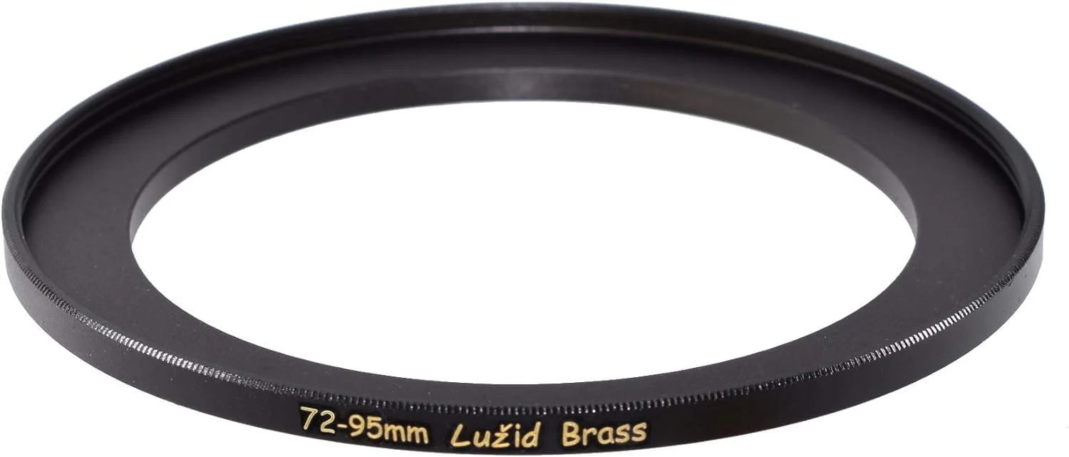 LUŽID 72mm to 95mm Brass Step Up Ring Filter Adapter Luzid