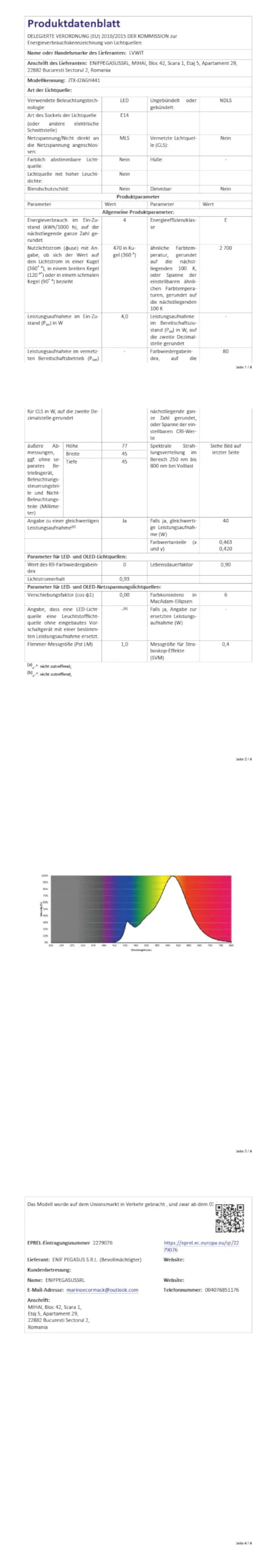 LVWIT E14 LED Lampe P45 Tropfenform, 4W (ersetzt 40W), 2700K WarmweiĆ Fadenlampe ultrahell 470 lm, Mini Globe, Rustikalampe Filament LED klar, 6er Pack 6 - Image 6