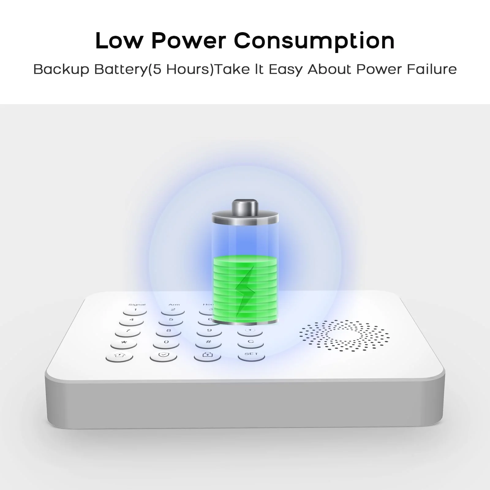 LWOHSI Home Security Systems,Wireless DIY Burglar Alarm Kits,Smart Home Alarm System with Window/Door Sensor,PIR Motion Detector,Voice Control with Alexa and Google,4G SMS/Tuya App Alerts (A02F-US-C) A02F-US-C - Image 5