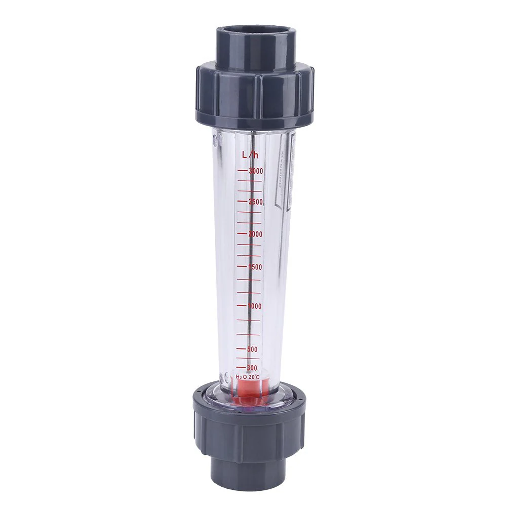 LZS-25 Flowmeter Plastic Pipe Type 300-3000L/H Water Flow Meter Measuring Tools for Chemical Light
