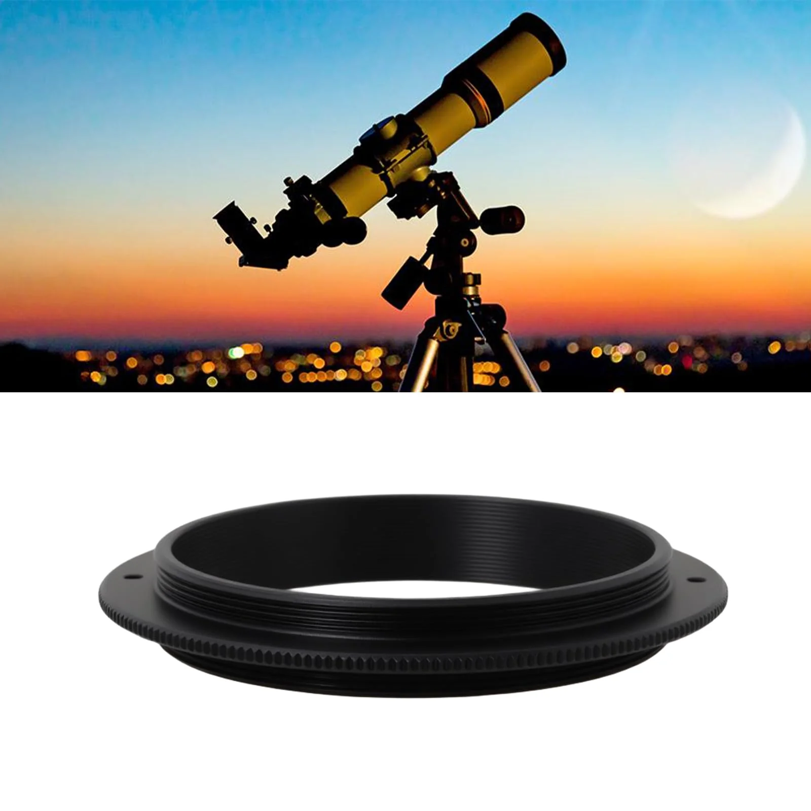 M54X0.75 Male Thread to M54X0.75 Male Thread Telescope Adapter Ring for Lens Filter - Image 2