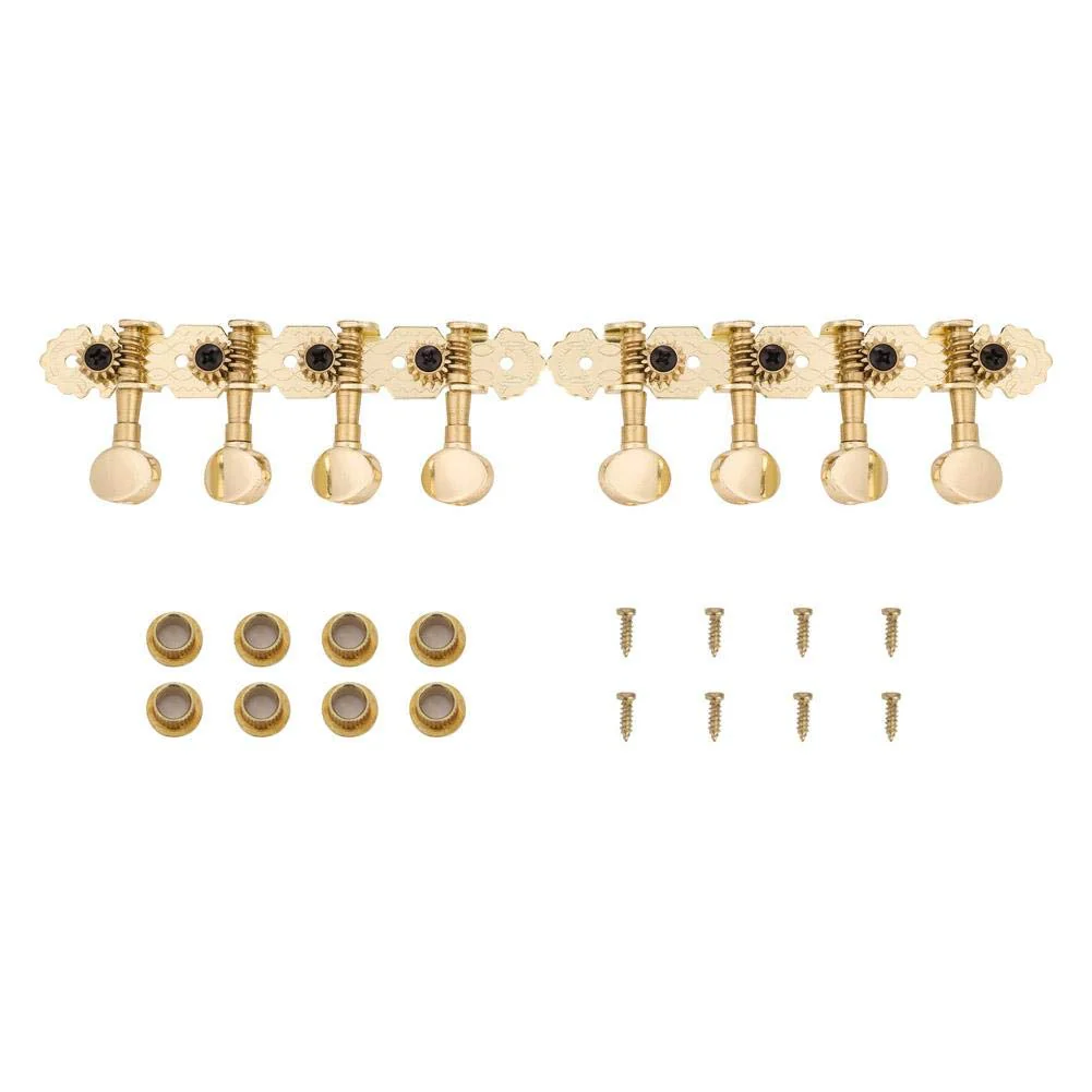 Mandolin Tuning Pegs, Heads Tuners Tuning Button Accessories for Mandolin (Gold)