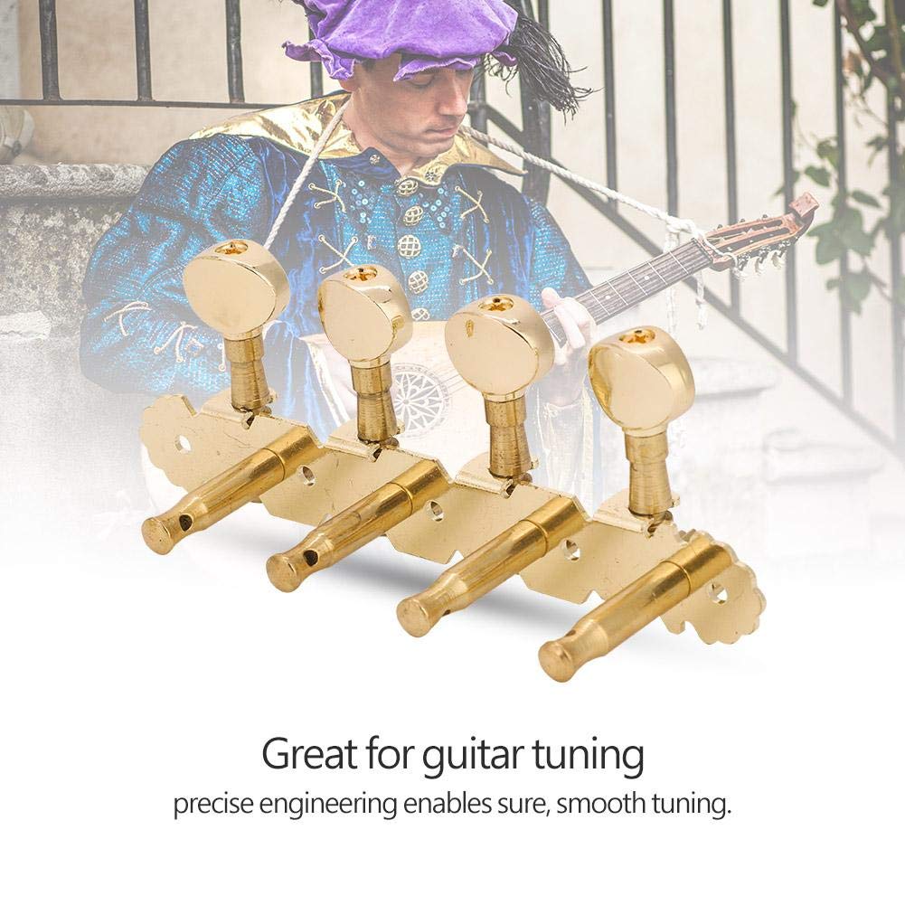 Mandolin Tuning Pegs, Heads Tuners Tuning Button Accessories for Mandolin (Gold) - Image 4