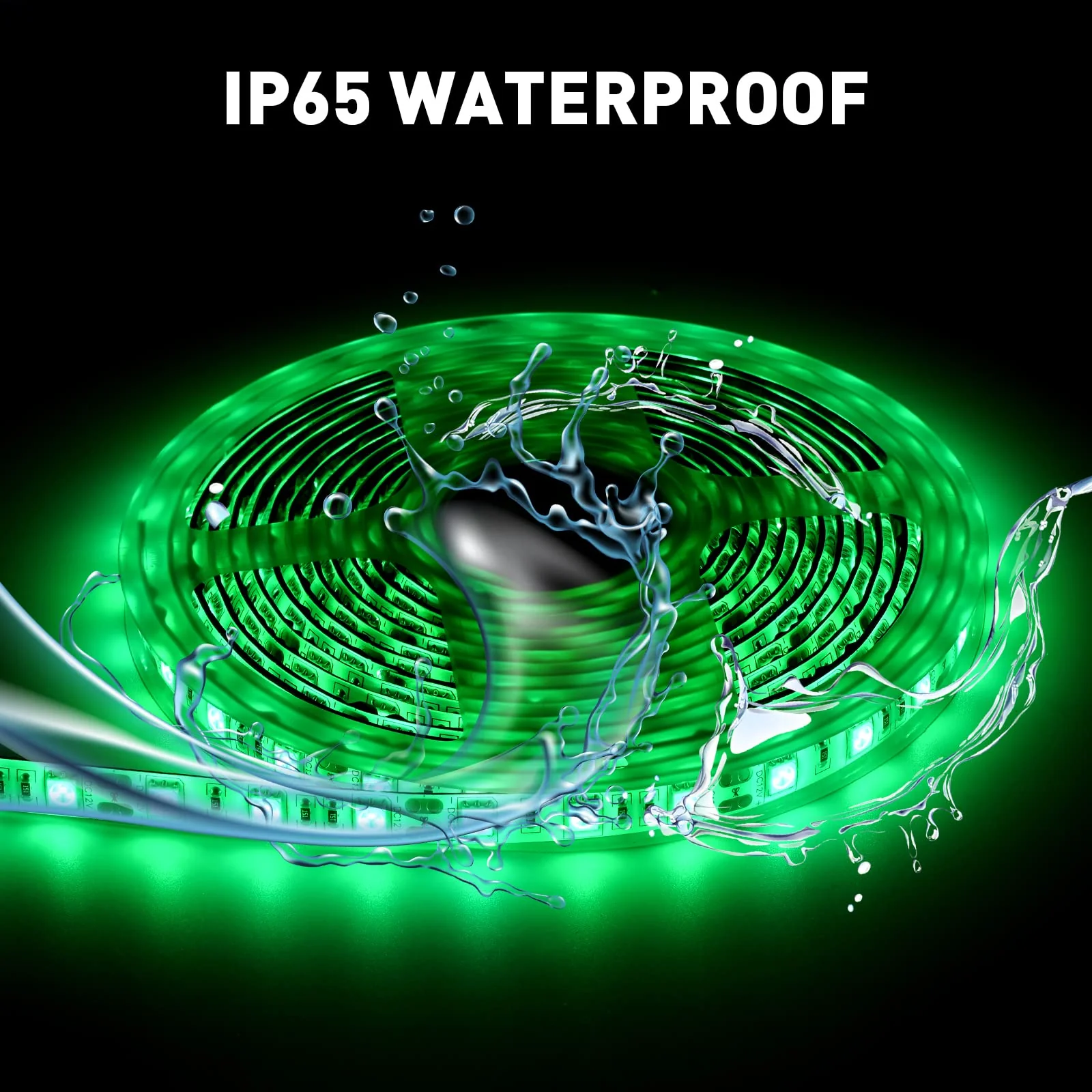 Marine LED Strip Lights Boat Lights for Night Fishing Boat LED Strip Light 12V Waterproof, Interior Deck Light for Pontoon, Kayak, Jon Boats, Bass Boats (Green, 32.8ft) Green (32.8FT) - Image 3
