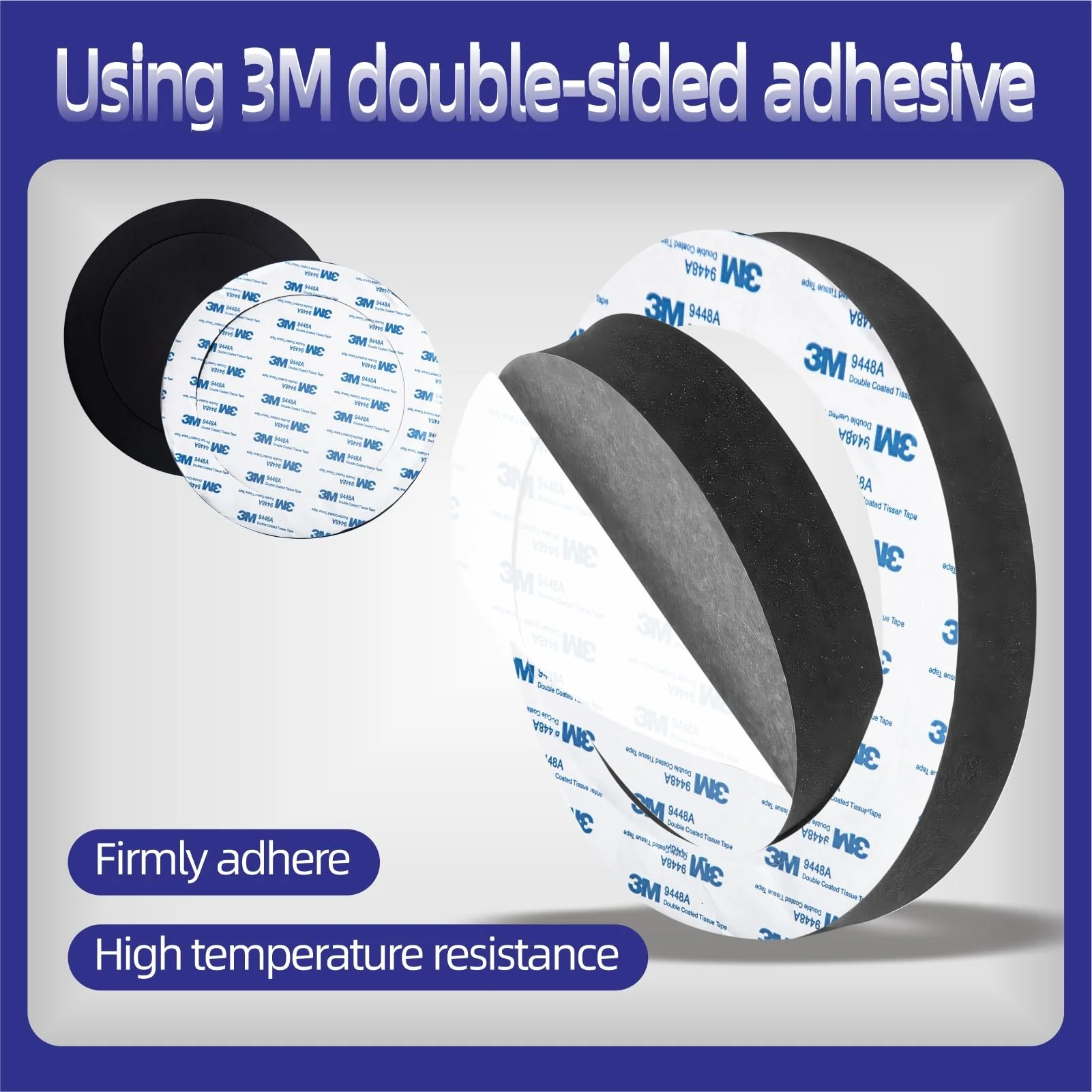Mariyandh 6.5" Foam Speaker Enhancer Foam Fast Rings Fits for 6" 6.5" Car Door Speaker, Universal High Rebound Sponge Bass Blocker Kit with High Rebound for Stereo Audio Speaker - Image 5