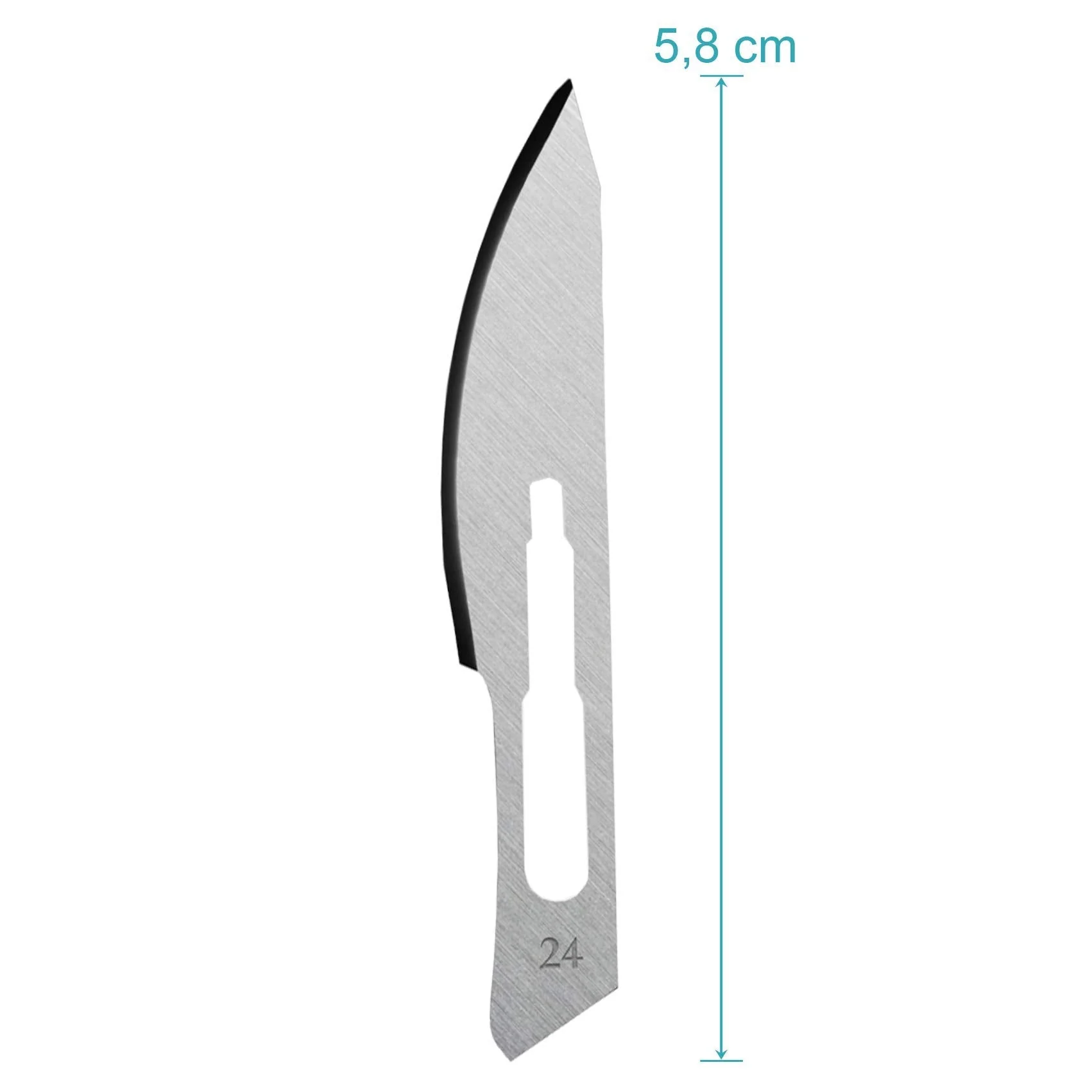 May Scalpel Blades Figure 24 for Scalpel Holder No. 4 - Replacement Blades Sterile Packed - Includes Blade Puller Pack of 50 - Image 2