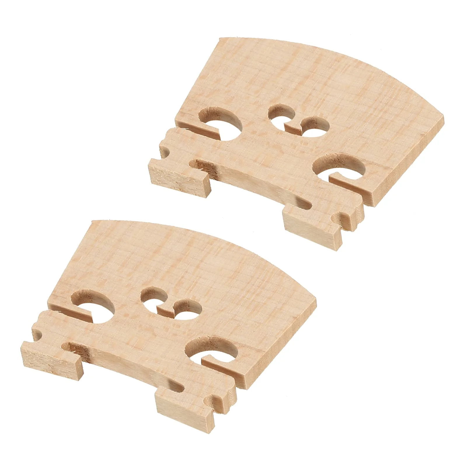 MECCANIXITY 1/4 Violin Bridge Maple Wood Violin Parts for 1/4 Violin, Pack of 2