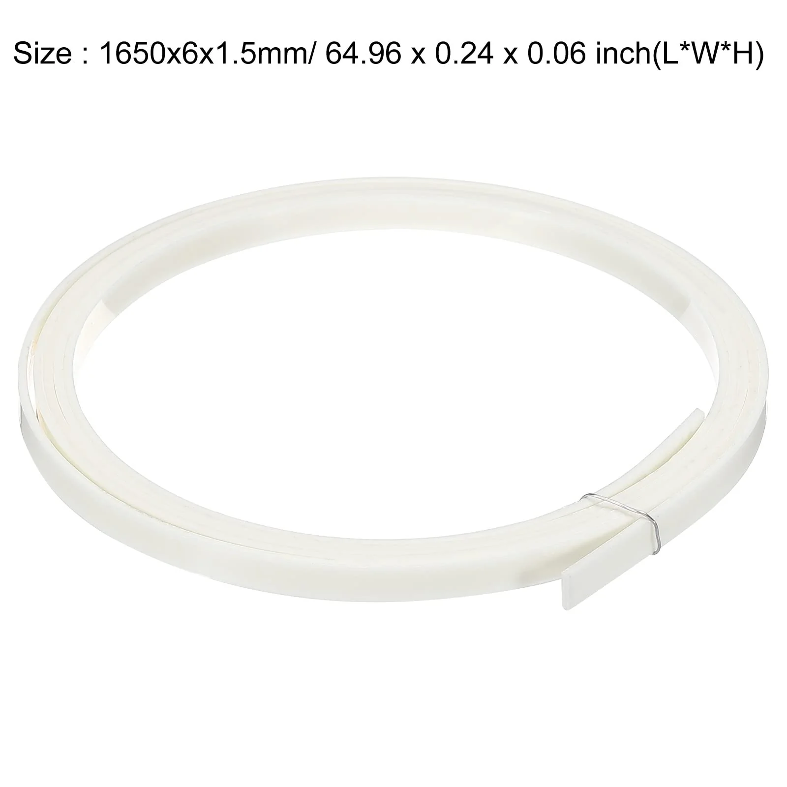 MECCANIXITY Plastic Binding Purfling Strip 1650x6x1.5mm Guitar Binding Edge Trim for Acoustic Classical Guitar White 2 Pack - Image 2