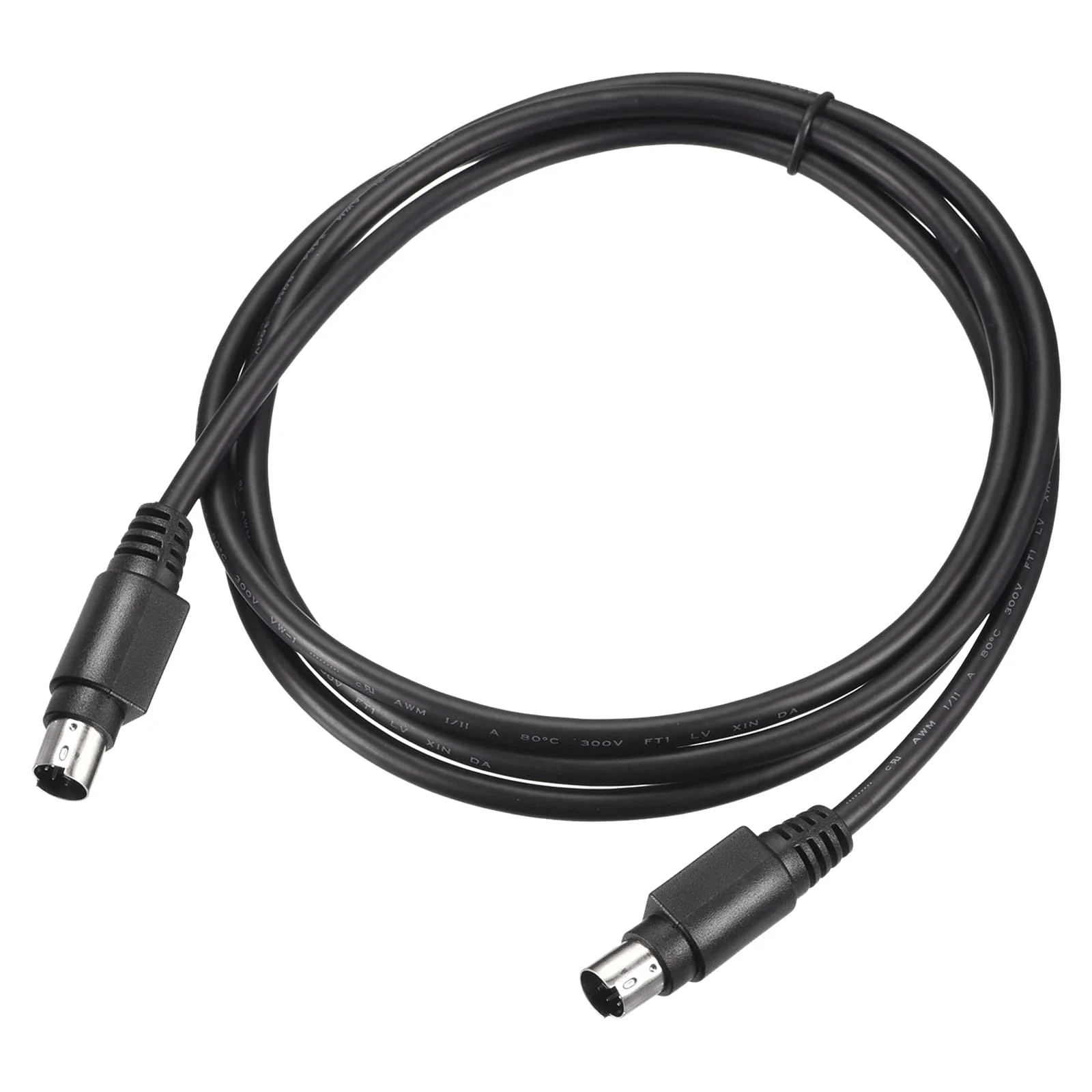 MECCANIXITY PS/2 Mouse and Keyboard Extension Cable 6 Pin 4.92 Feet Male to Male for PC Black