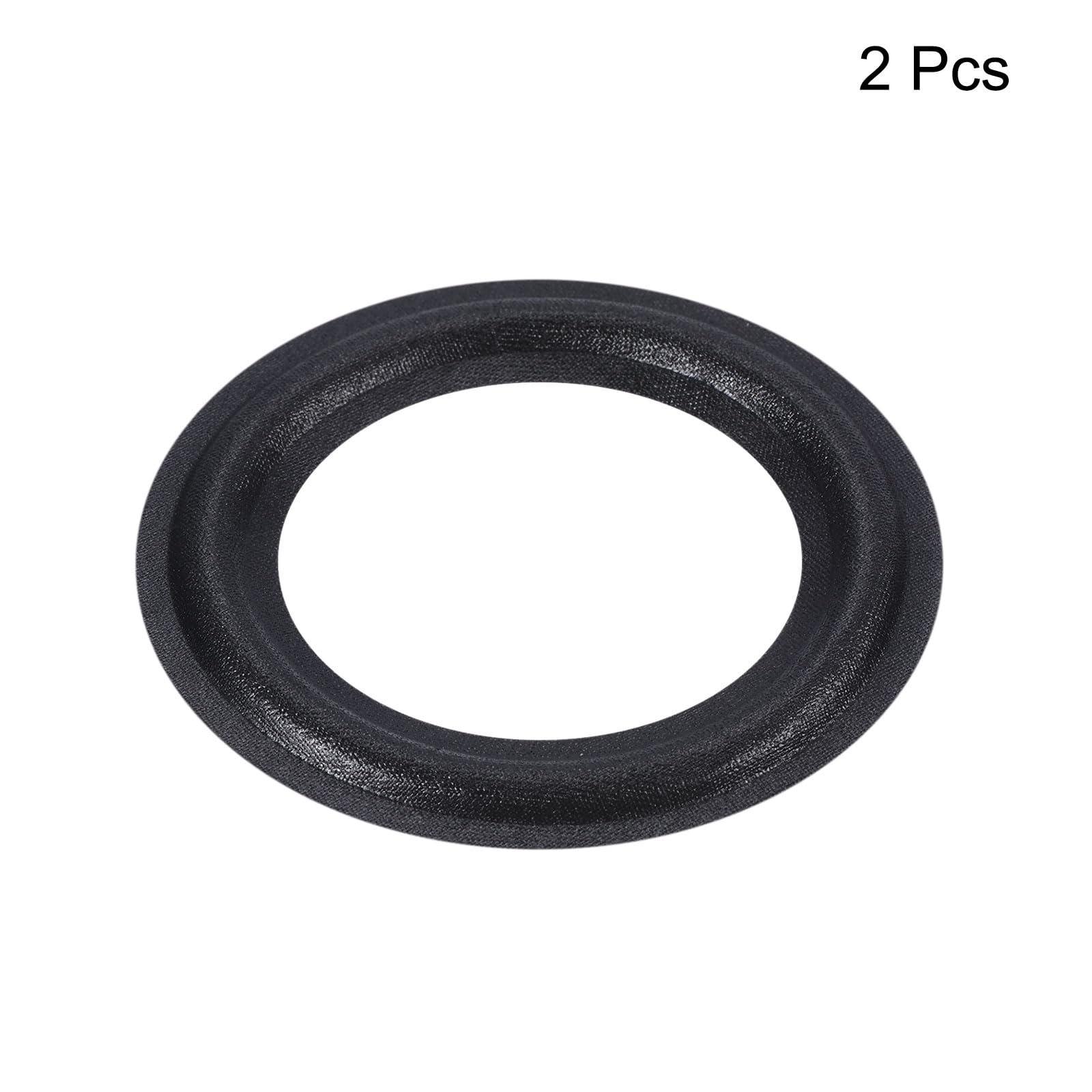 MECCANIXITY Rubber Speaker Foam Edge Surround Rings 2.5 Inch 42mm x 68mm Perforated Subwoofer Rings Replacement Parts for Speaker Repair or DIY Black 2 Pcs - Image 3