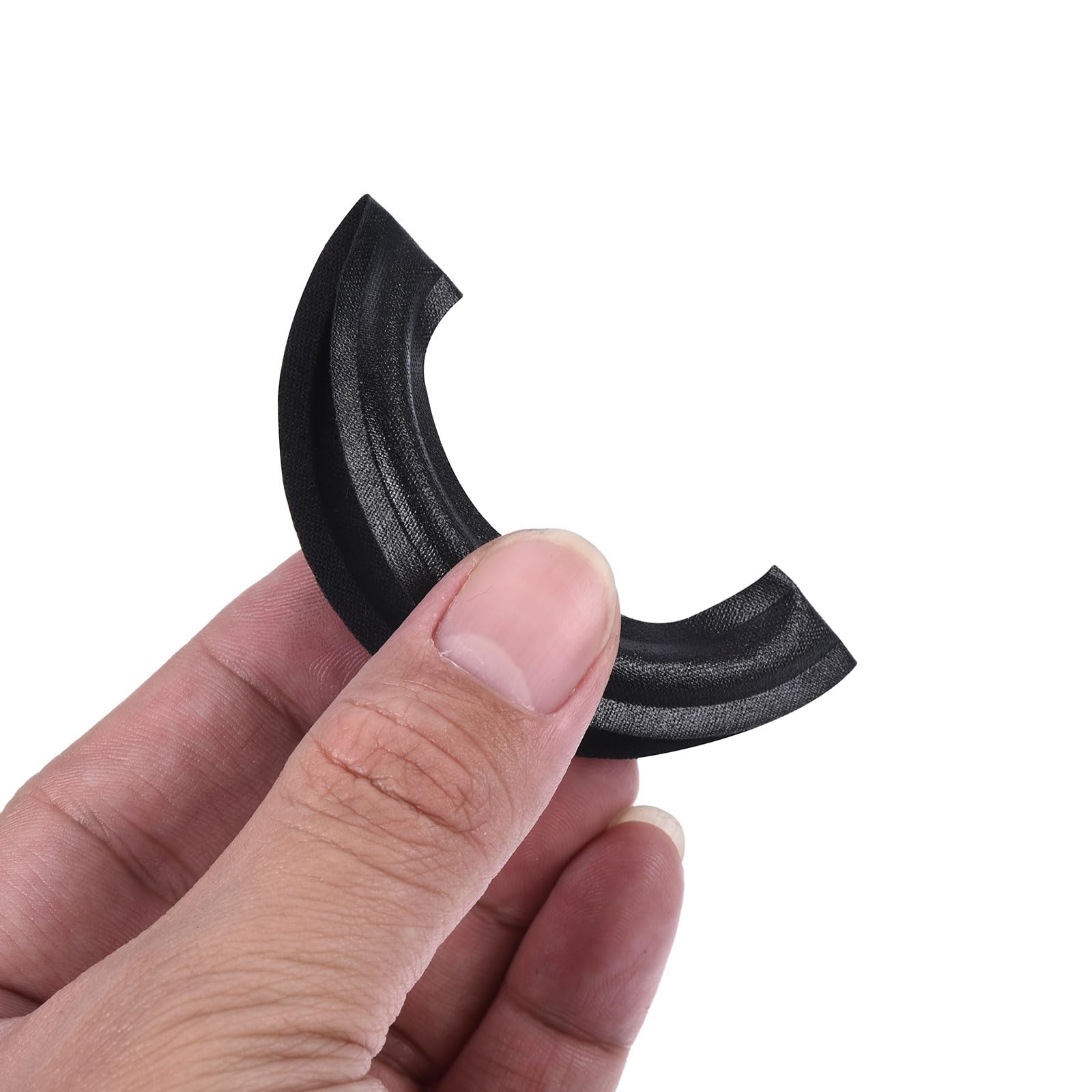 MECCANIXITY Rubber Speaker Foam Edge Surround Rings 2.5 Inch 42mm x 68mm Perforated Subwoofer Rings Replacement Parts for Speaker Repair or DIY Black 2 Pcs - Image 5