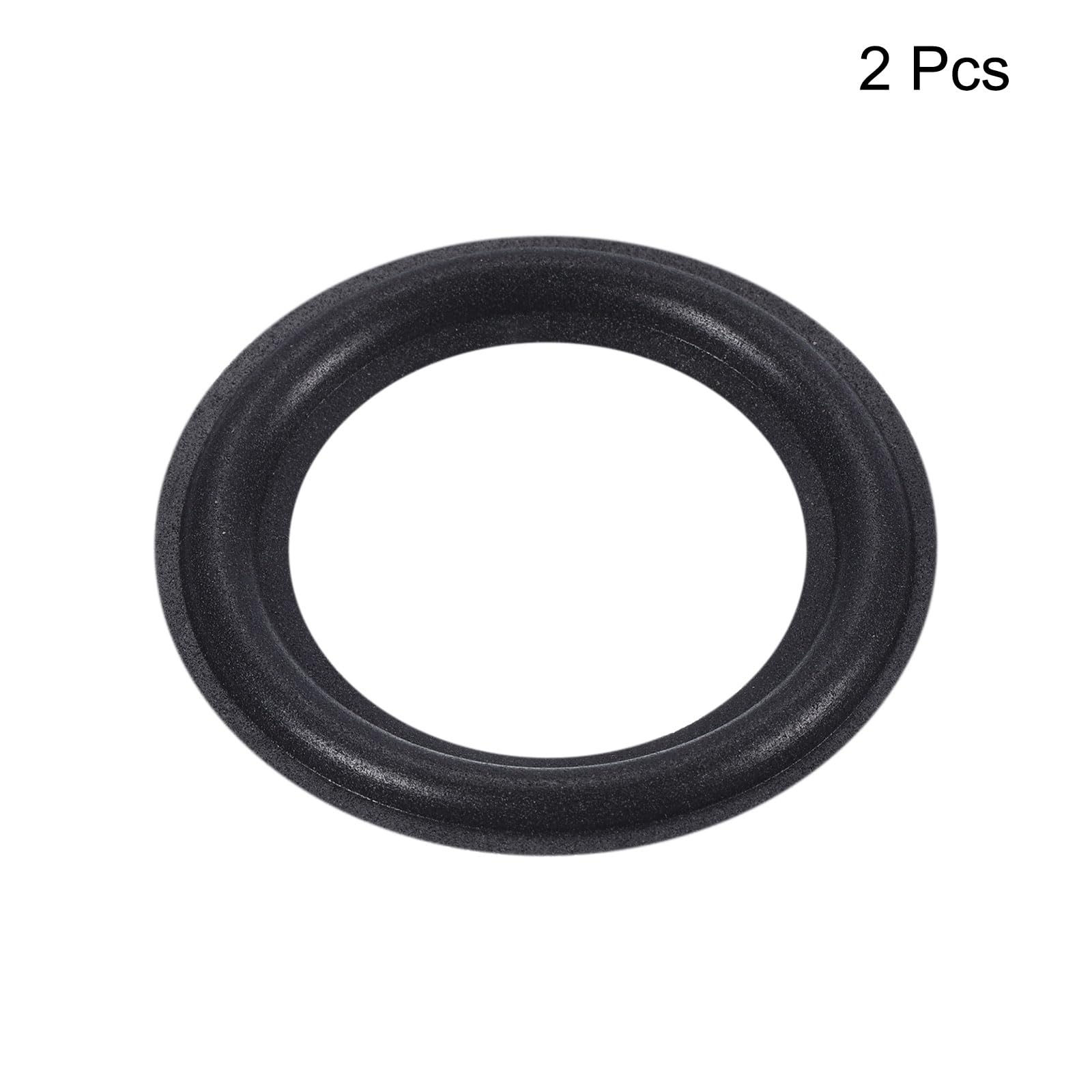 MECCANIXITY Rubber Speaker Foam Edge Surround Rings 3 Inch 47mmx75mm Perforated Subwoofer Rings Replacement Parts for Speaker Repair or DIY Black 2 Pcs - Image 3