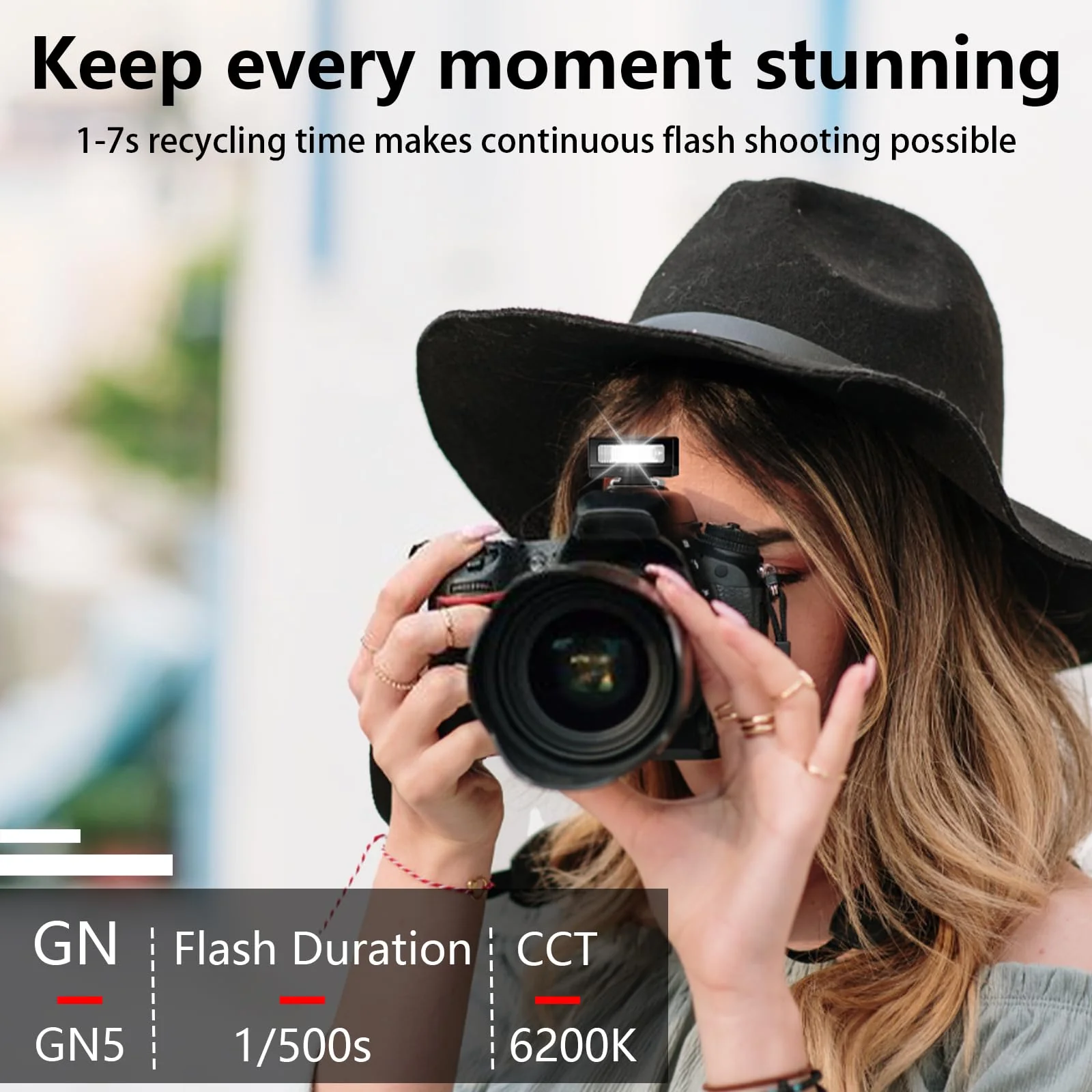 MEDALight Upgrade Aluminum F1s Mini Camera Flash for Ricoh GR3/GR3X/Fuji/Sony ZV1/Nikon/Canon/Olympus/Digital Film Cameras,Portable Hot Shoe Camera Flash Speedlite for DSLR Camera(Black). Black - Image 9