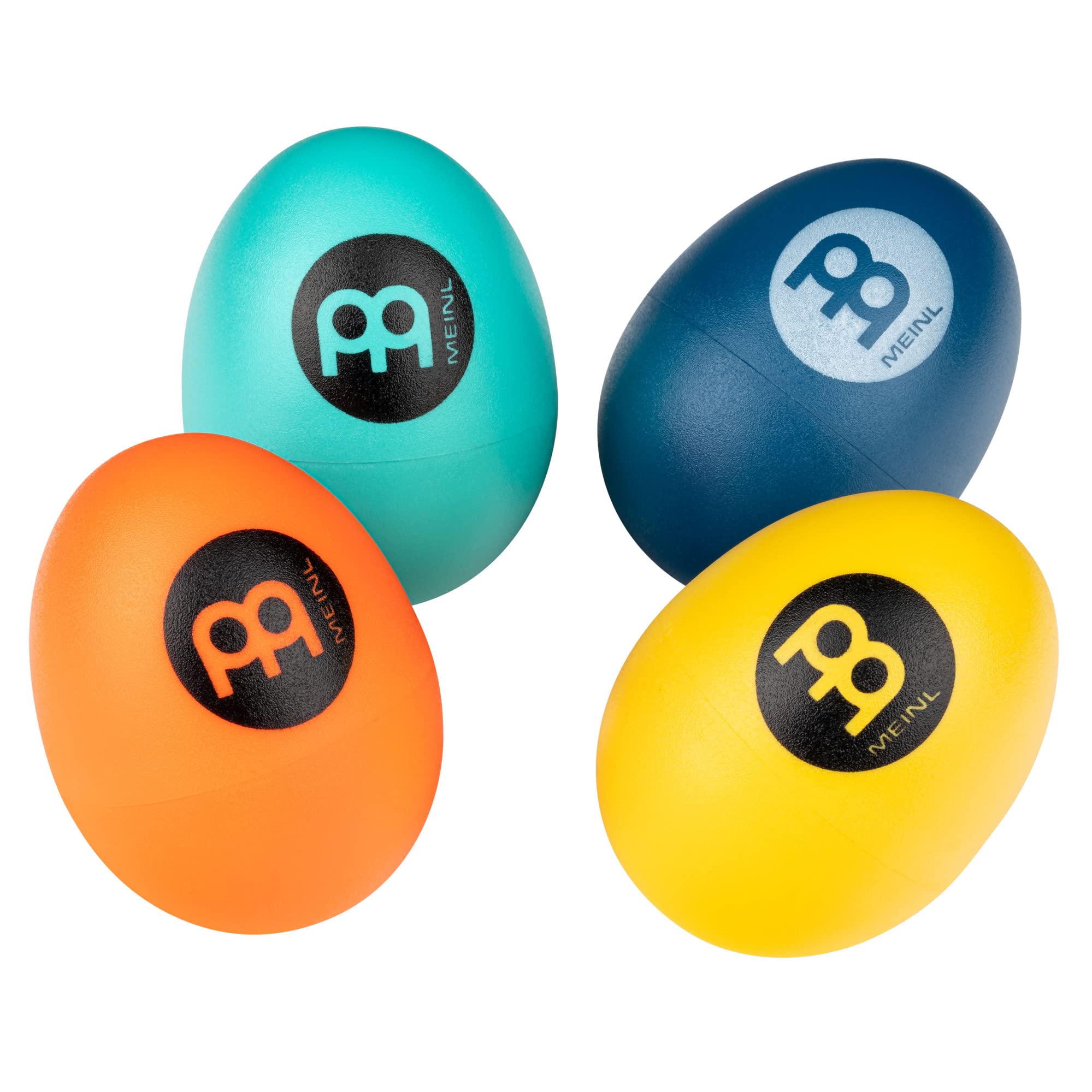 Meinl Percussion Set Egg Shakers 4-Piece Pack for All Music with Different Volume — NOT MADE in CHINA — Durable All-weather, 2-YEAR WARRANTY (ES Seafoam, Navy Blue, Orange, Yellow