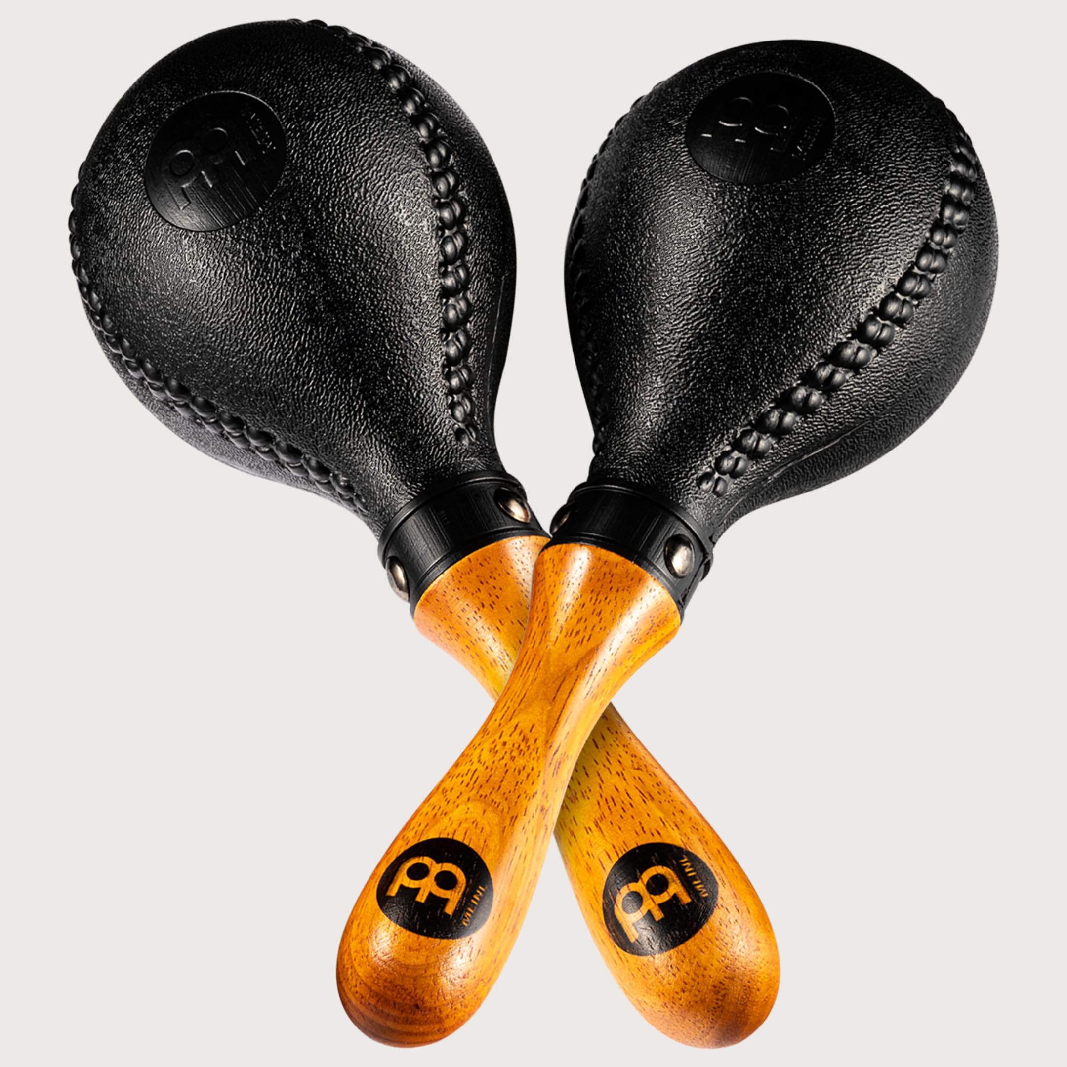 Meinl Percussion, Standard Size with ABS Plastic Wooden Concert Maracas Hand Shaker Rattles with All-weather Synthetic Shells — NOT MADE IN CHINA — Solid Wood Handles, 2-YEAR WARRANTY (PM2BK) - Image 9