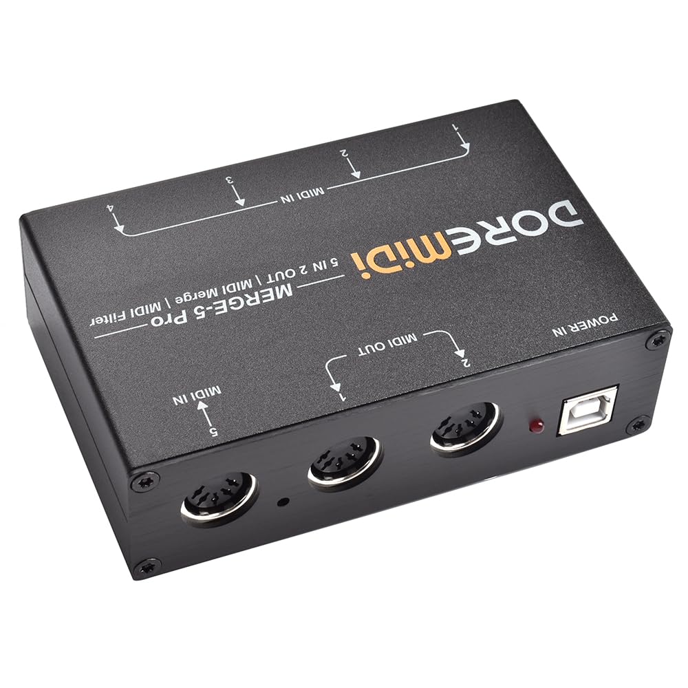 MERGE-5 Pro Can Merge Up To 5 MIDI Input Signals Into 1 MIDI Data Stream Can Be Output Directly Through 2 MIDI Interfaces - Image 2
