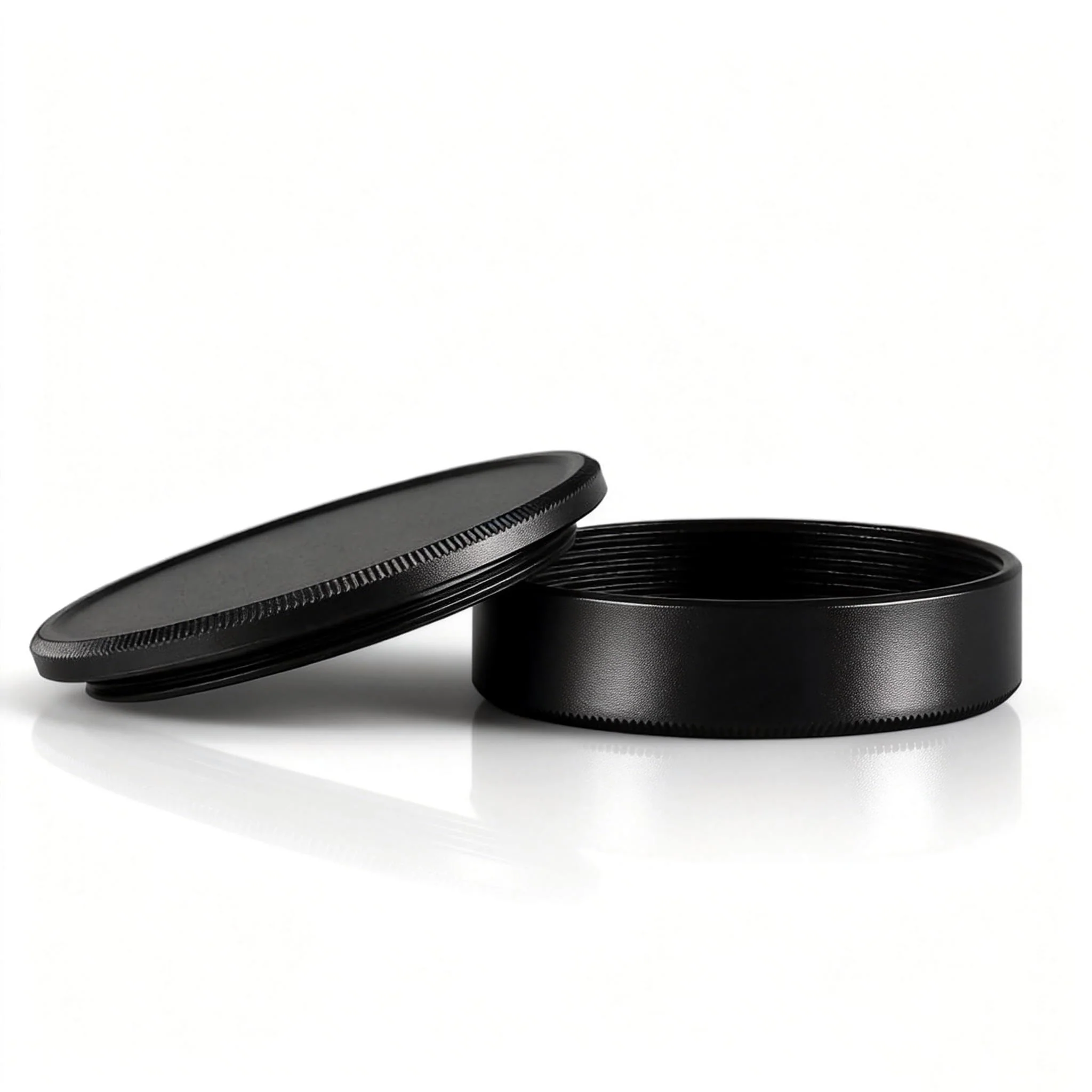 Metal M39 Body Cap and Rear Lens Cap Set, CNC Machined Aluminum Alloy Camera Front Body & Lens Rear Cover for Leica Thread Mount (LTM) L39 M39 39mm Screw Mount (LSM) Cameras Lenses (Black) Body Cap+Rear Lens Cap Set Black