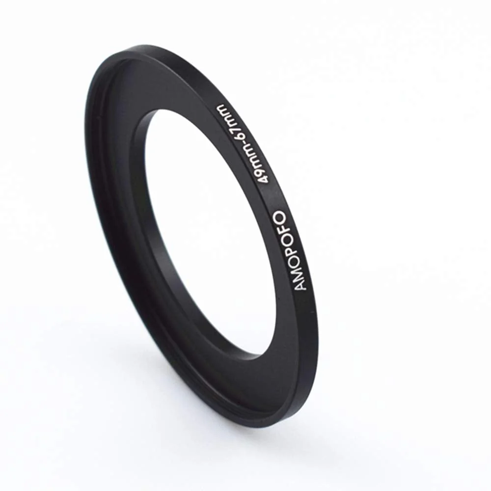 Metal Step Up Ring Adapter 49mm to 67mm Step-Up Lens Adapter Ring for Filters, Made of CNC Machined Space Aluminum with Matte Black Electroplated Finish 49mm to 67 mm Step Up Ring Adapter - Image 2