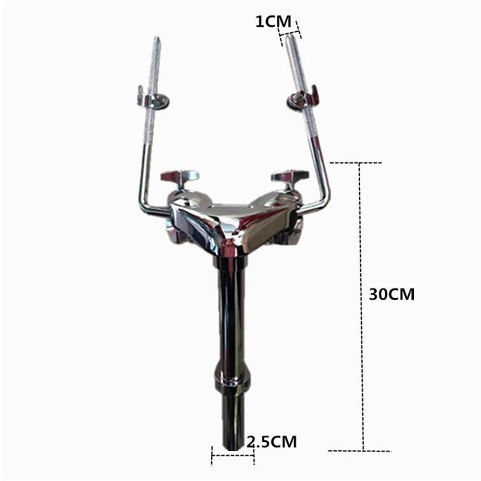 Metal Tom Drum Holder Mount Stable Sturdy for Tom Drum Instrument DIY Replaces Parts, Double Tom Holder - Image 5