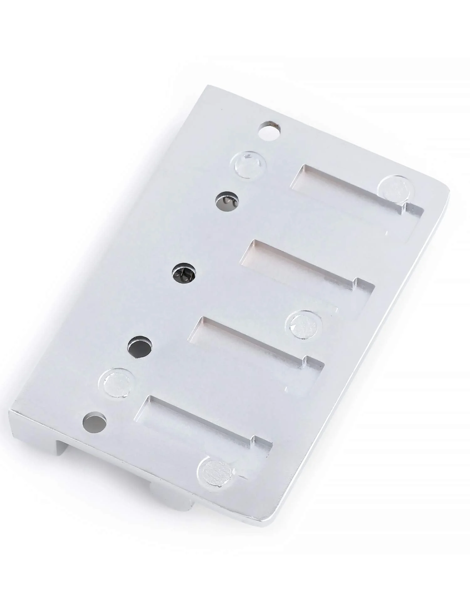 Metallor 4 String Bass Bridge Tailpiece Fixed Saddles for Electric Bass Guitar Jazz Bass or Precision Bass Chrome. - Image 5