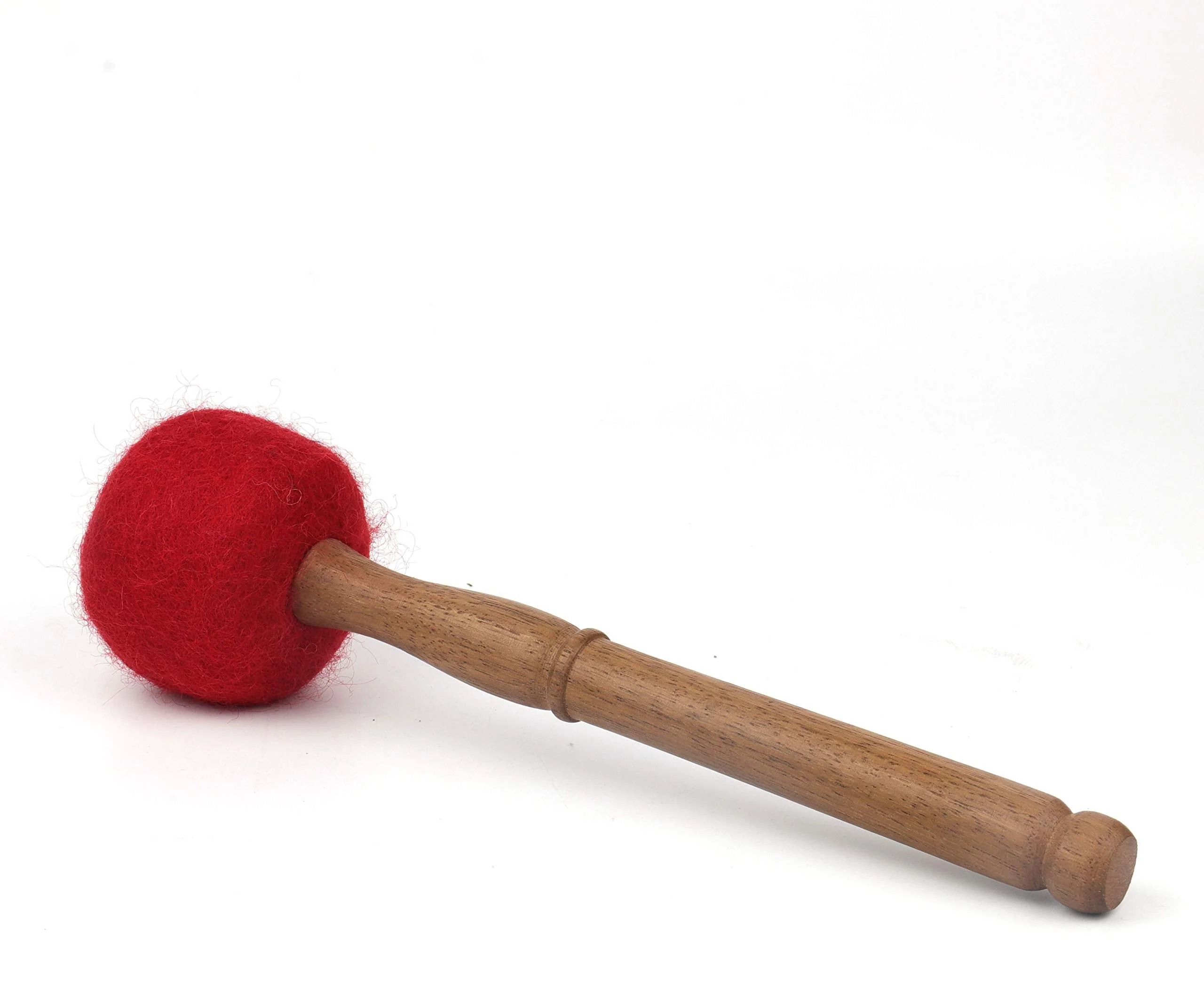MFelte peppered 9" gong stick, singing bowl mallet,drum stick/Malletfoe Tibetan singing bowl, Hand made in Nepal,