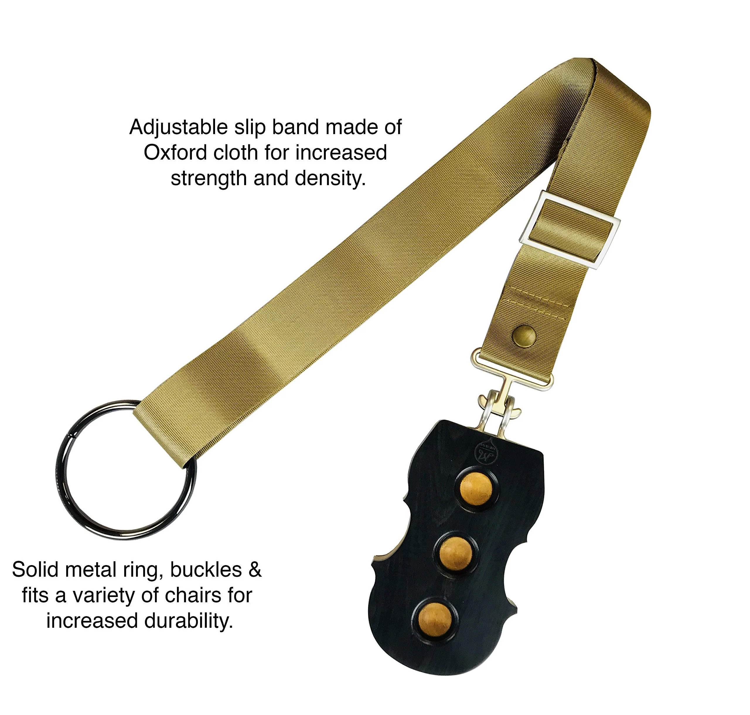 MI&VI Cello Anti-Slip Endpin Stop/Stopper w/Straps - Perfect Real Wood Anchor, Holder Rest - Image 2