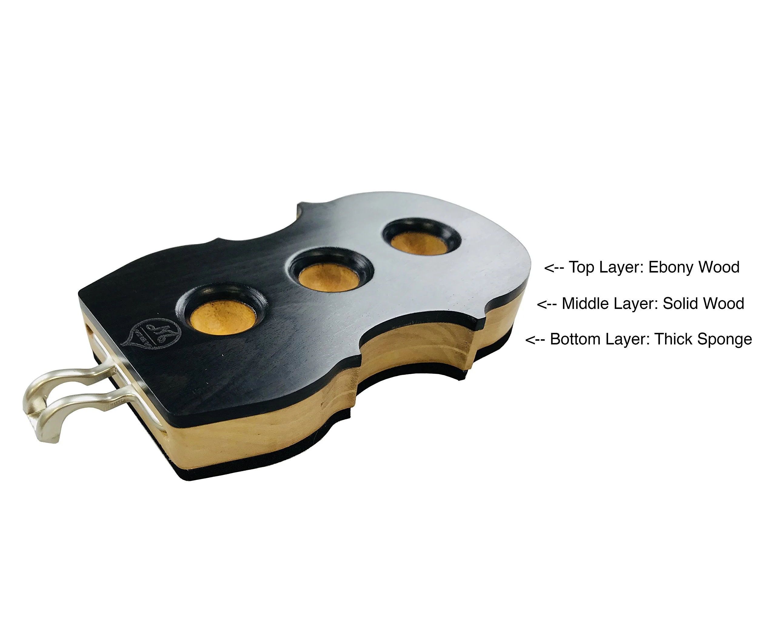MI&VI Cello Anti-Slip Endpin Stop/Stopper w/Straps - Perfect Real Wood Anchor, Holder Rest - Image 4
