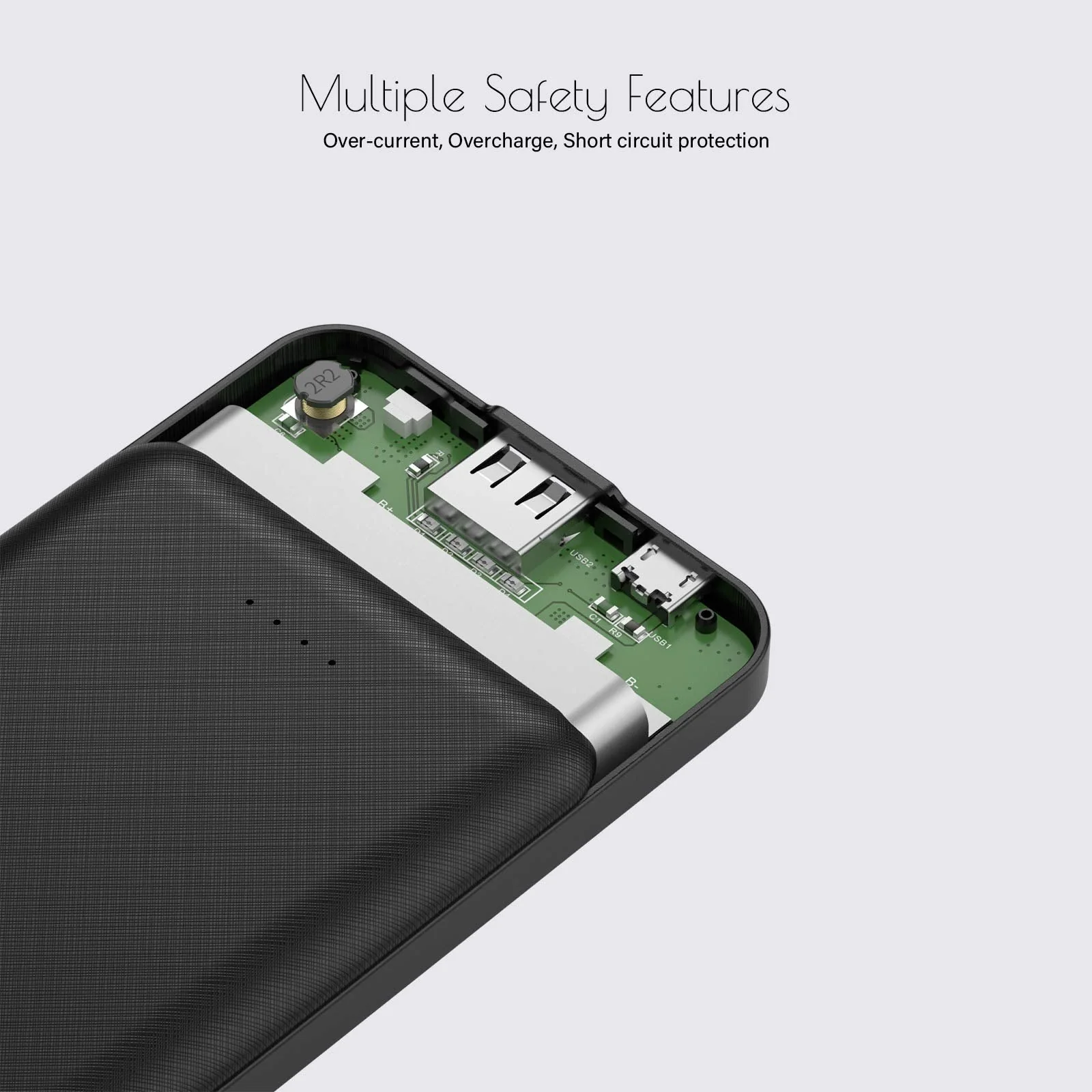 Miady 2-Pack 5000mAh Mini Portable Charger, 5V 2.4A USB-C Output Fast Charging Battery Pack Travel Small Power Bank Phone Charger Compatible with iPhone 16/15 Samsung S24/S22 Google iPad Android etc White+Black - Image 5