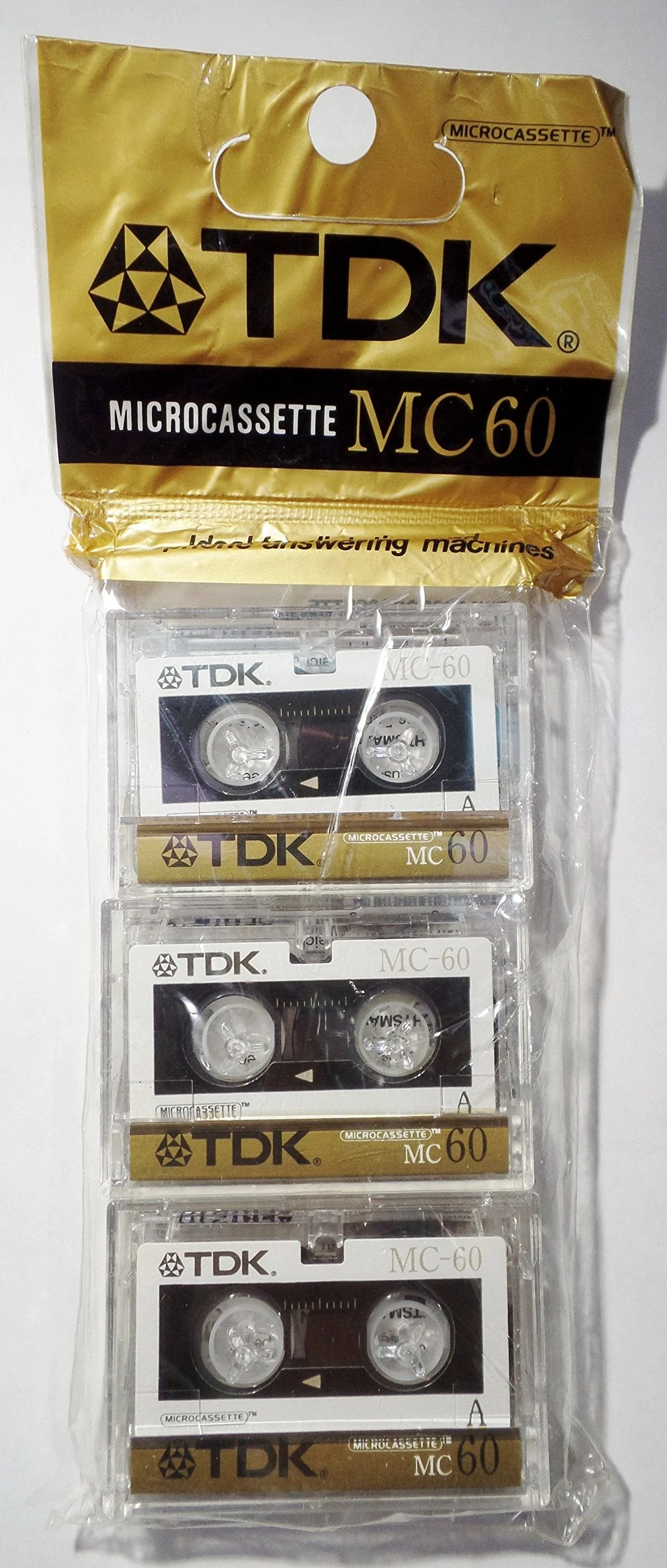 Micro Cassette 60-minfor Audio Only 3-pk
