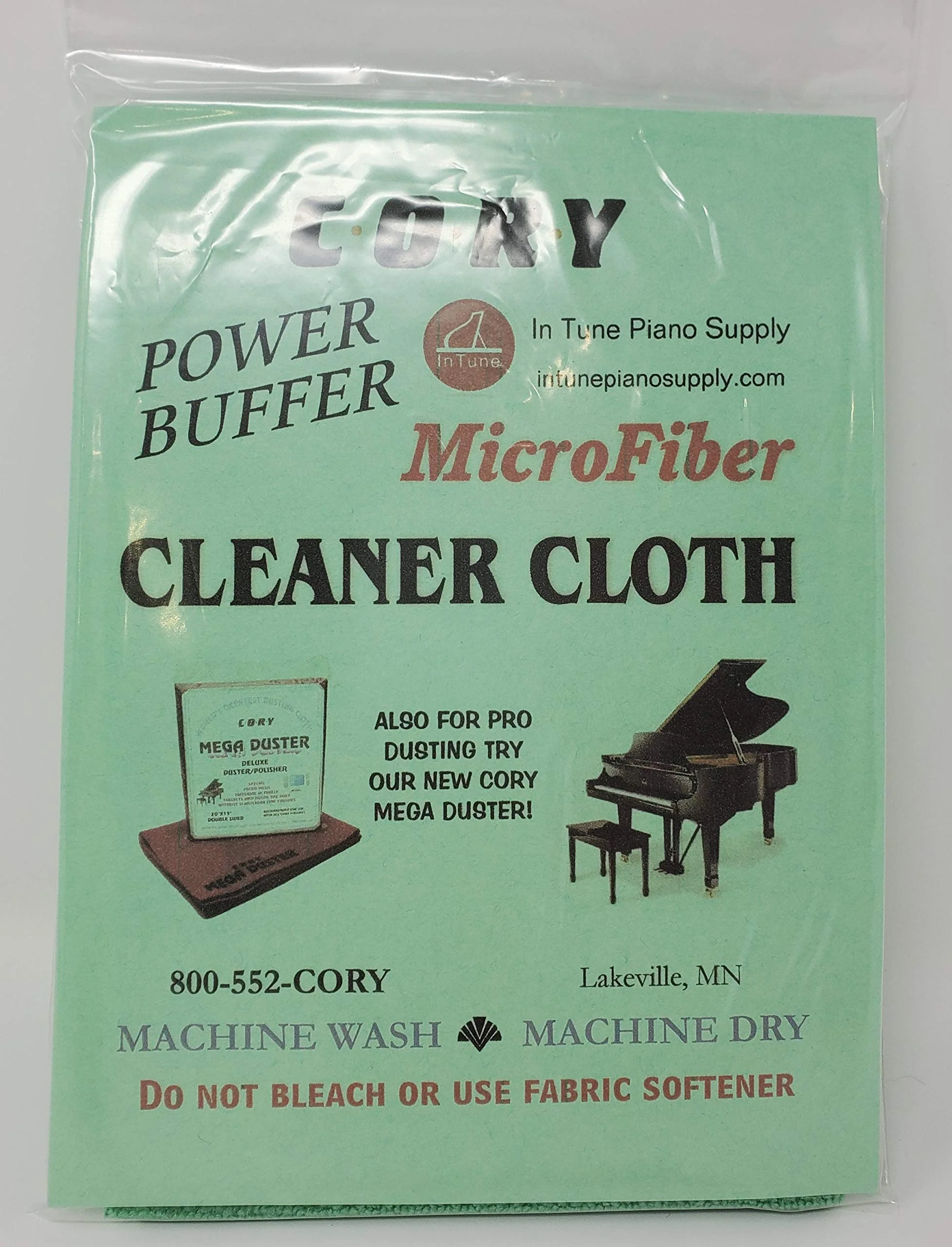 Microfiber Piano Cleaning Cloth - Distributed by A Fully Authorized Cory Products Dealer