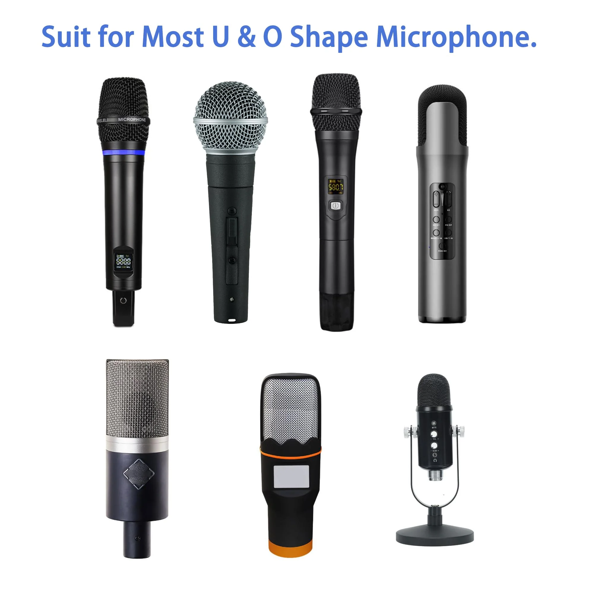 Microphone Cover Pop Filter 800 PCS, Disposable Mic Cover with Individual Packing, Microphone Protector Suit for Most Handheld Microphones, Non-woven, Black 800 PCS-Black - Image 4
