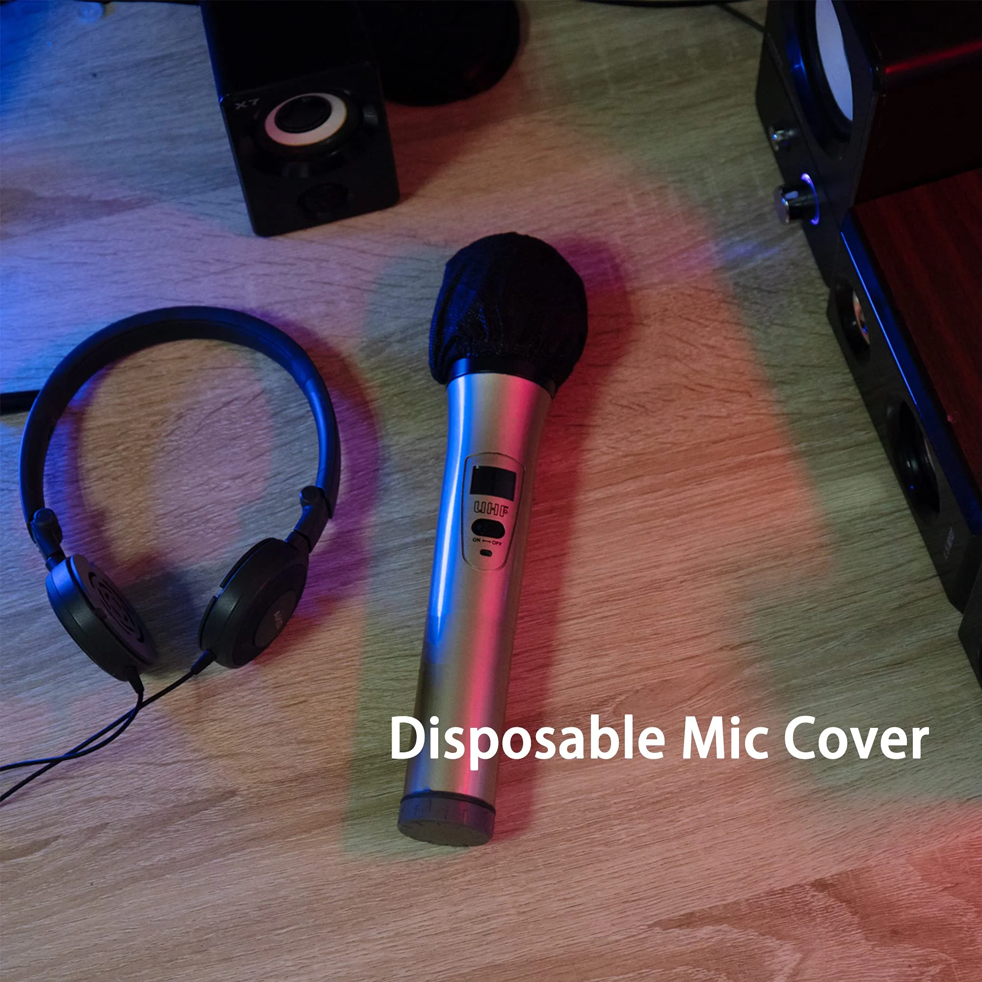 Microphone Cover Pop Filter 800 PCS, Disposable Mic Cover with Individual Packing, Microphone Protector Suit for Most Handheld Microphones, Non-woven, Black 800 PCS-Black - Image 5