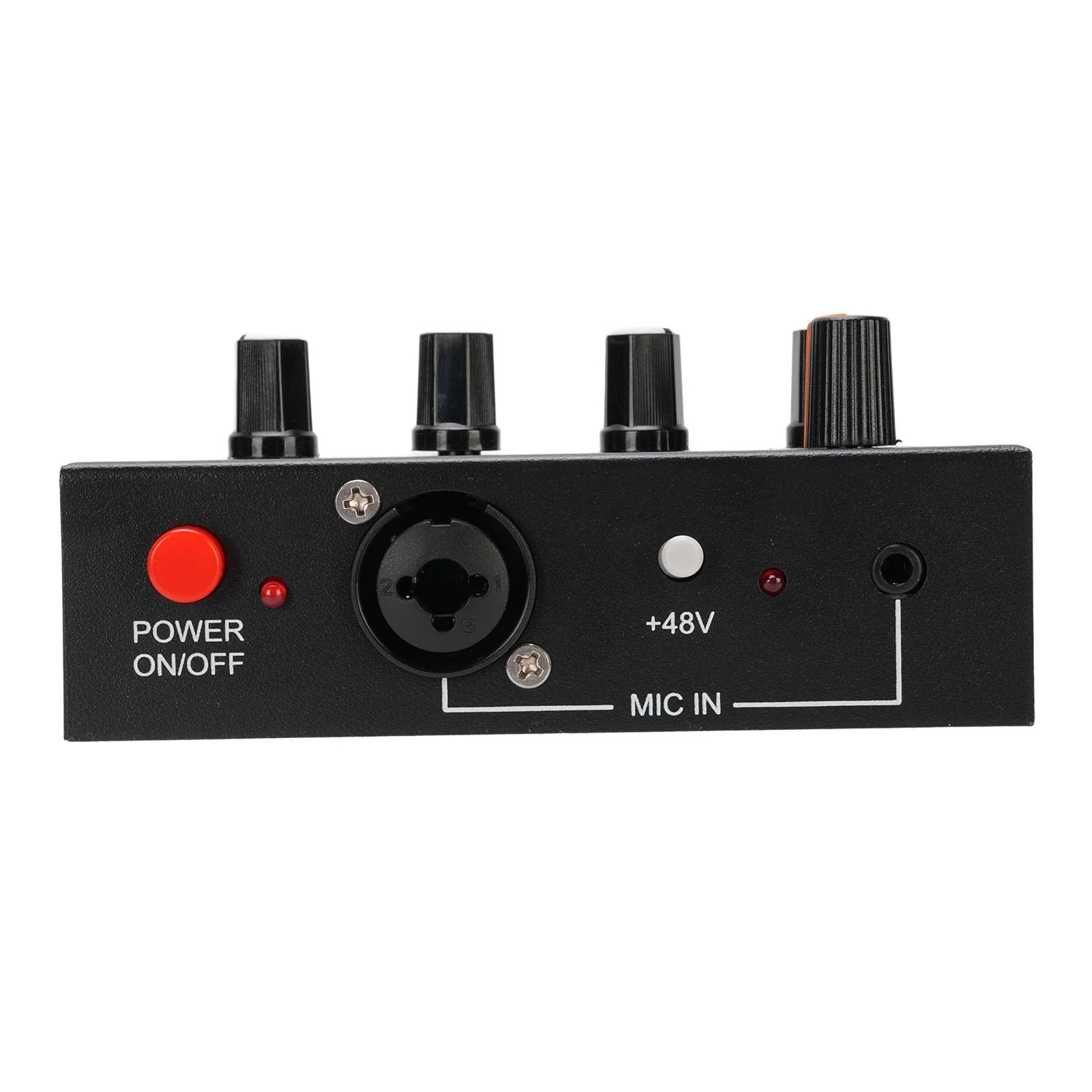 Microphone Preamp Mic Gain Booster 3 Input with 48V Power, XLR Balanced, 3.5mm/6.35mm Output, for Dynamic and Condenser Mic (with 3.5mm Sound Cable) With 3.5mm Sound Cable - Image 9