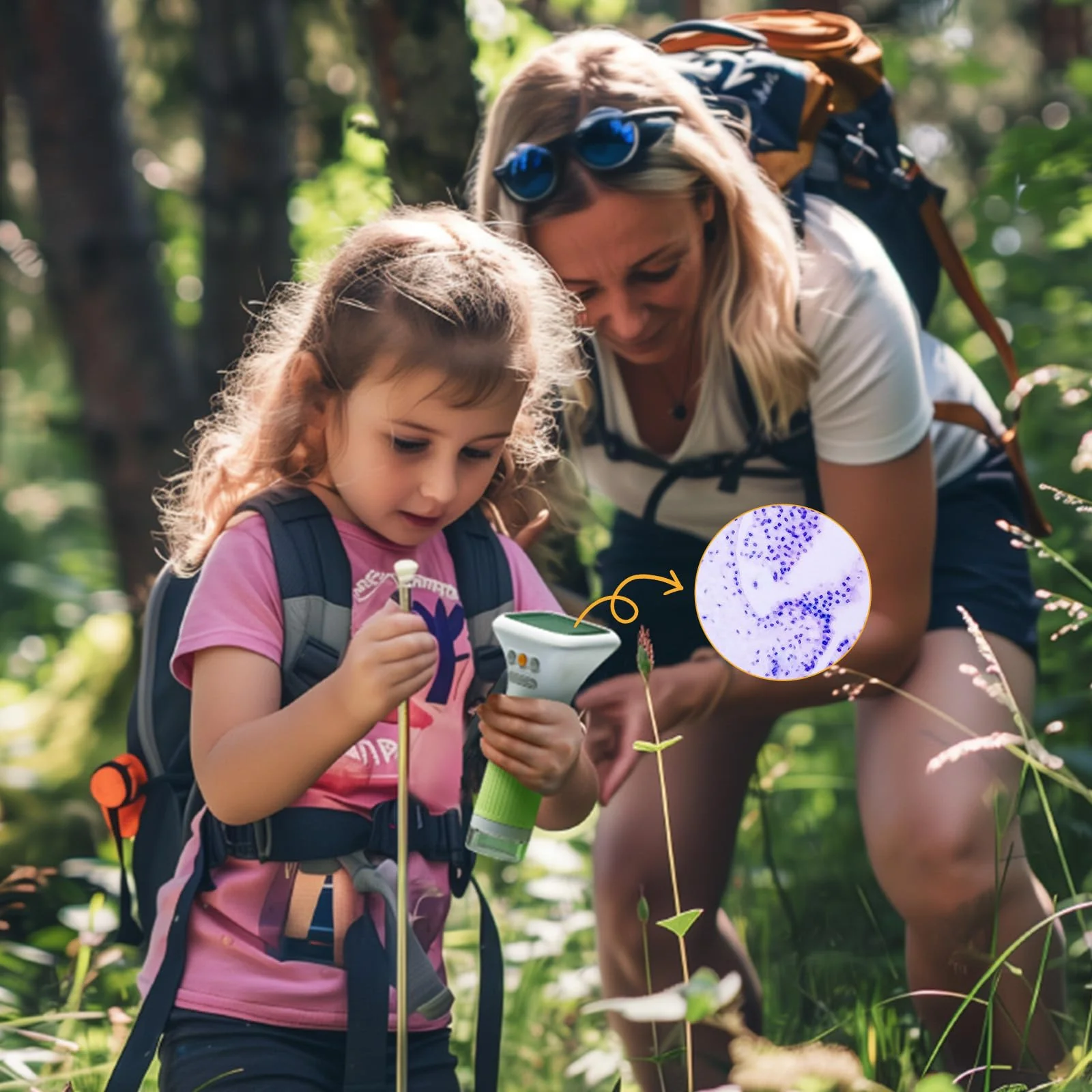 Microscope for Kids, M&G 1000X Handheld Digital Kids Microscope with 2.0 Inch Screen, Portable Pocket Miniscope Educational Science Toys for Age 3 4 5 6 7 8 9 10 11 12 Girls Boys - Image 7