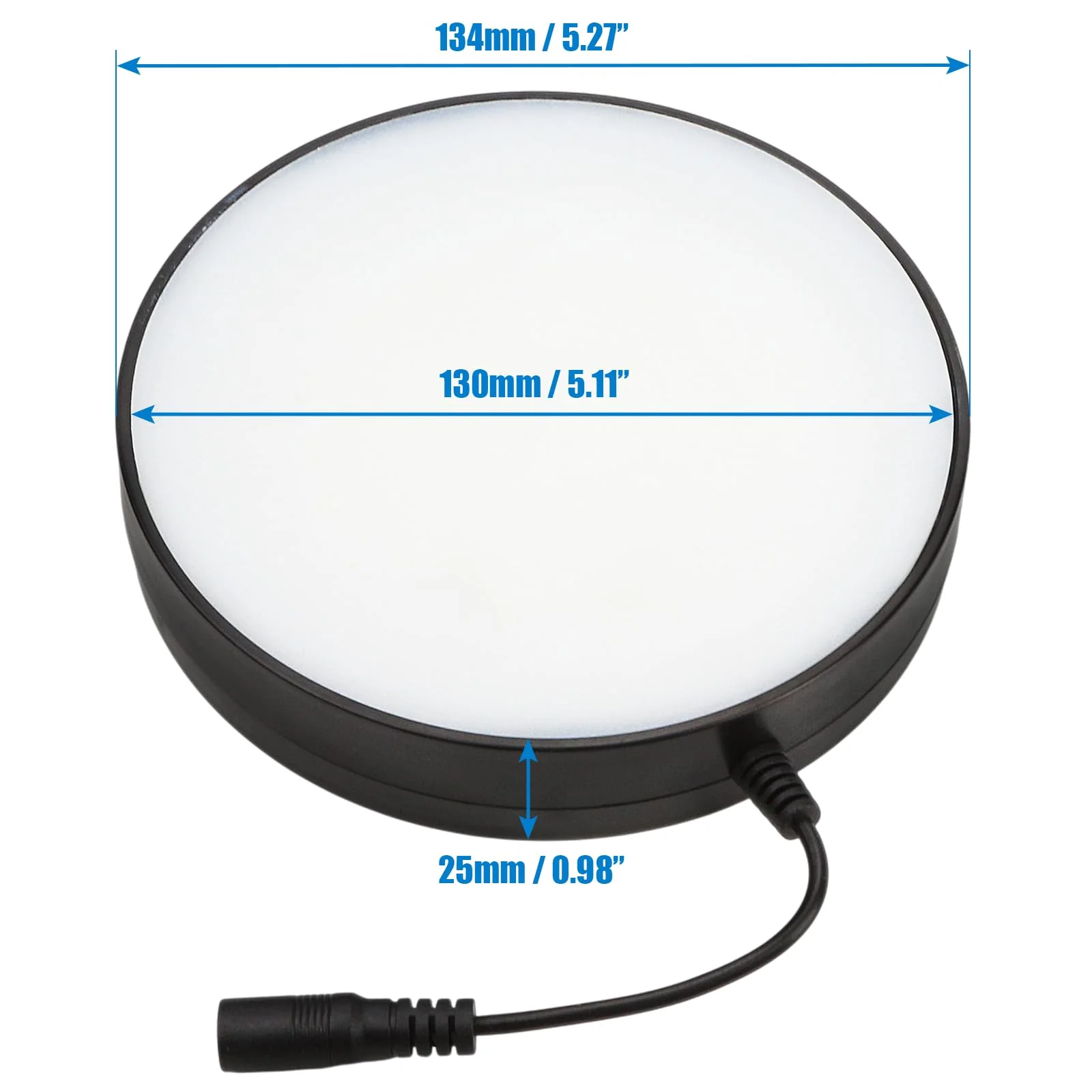Microscope LED Ring Light Illuminator – Adjustable Brightness White Light Source with Power Adapter, Replacement Accessory for Laboratory Stereo Microscopes (US Plug) - Image 2