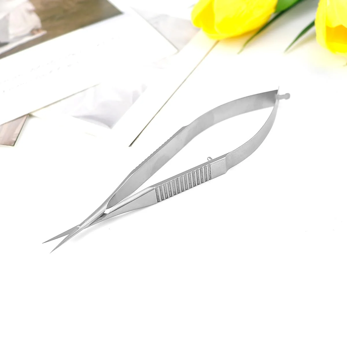 Microsurgical Scissors Unique Design Needle Holder Straight and Curved Flat Handles Suture Binding Pliers Micro Ophthalmic Surgical Instrument - Image 7