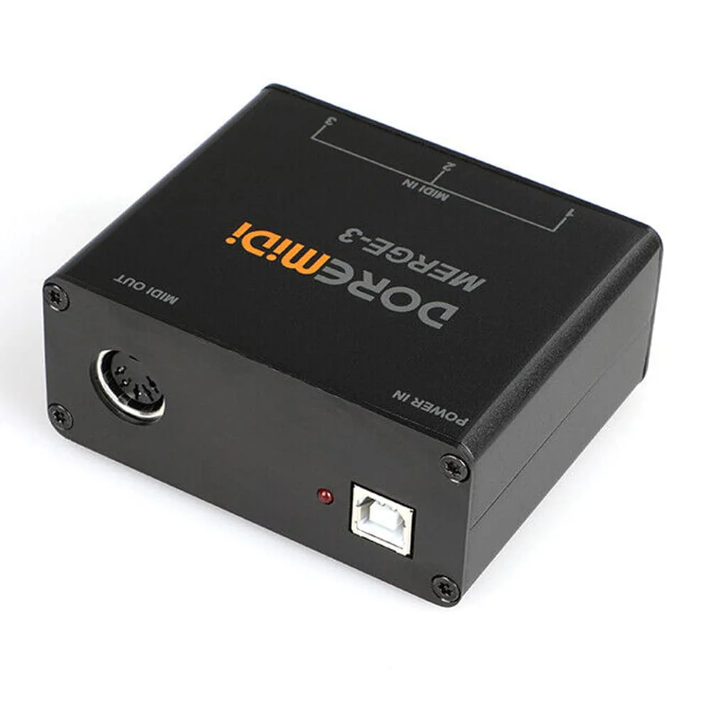MIDI Merge-3 MIDI Input 2 MIDI Output Support USB Power MERGE-3 - Image 2