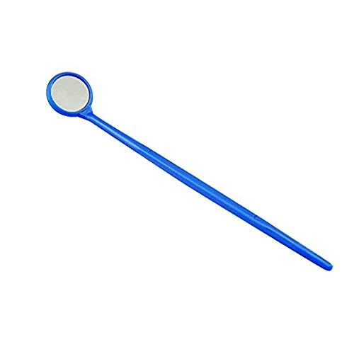 MIKE Plastic Dental Examination Mirrors 100pcs (Blue) - Image 2