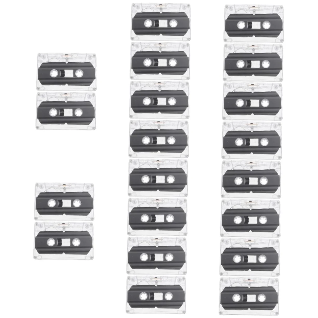 Mikikit 20 Pcs Audio Tape Blank Cassette Tape for Mixtape Cassette Tape Tapes for Recording 30 Minute Cassettes 30 Min Recording Time Tapes Standard Size Cassettes Low Noise Tape
