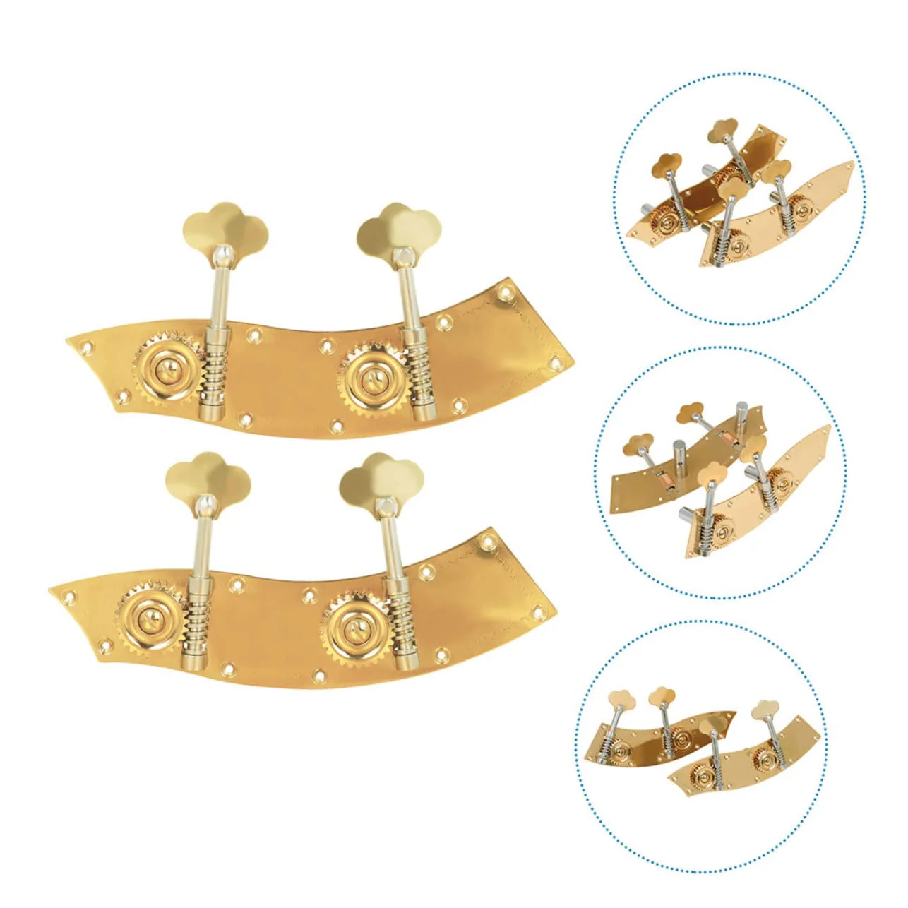 Mikinona 2Pcs Bass Knob Tuning Peg Double Bass Accessories Bass Head Tuner Upright Double Bass Parts guitar accesories guitar tuners violin tuning keys copper alloy advanced string pegs - Image 6