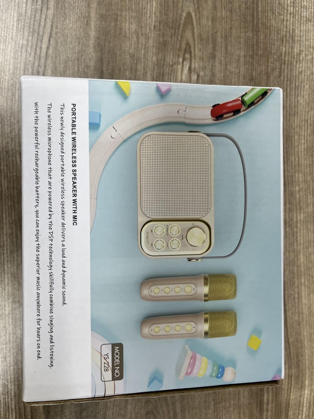 Mini Karaoke Machine for Kids with 2 Wireless Microphone, Portable Bluetooth Speaker, Kids Karaoke Machine to Sing Anywhere, for Girls, Ideal for Party, Birthday, Family Meeting Pink - Image 9