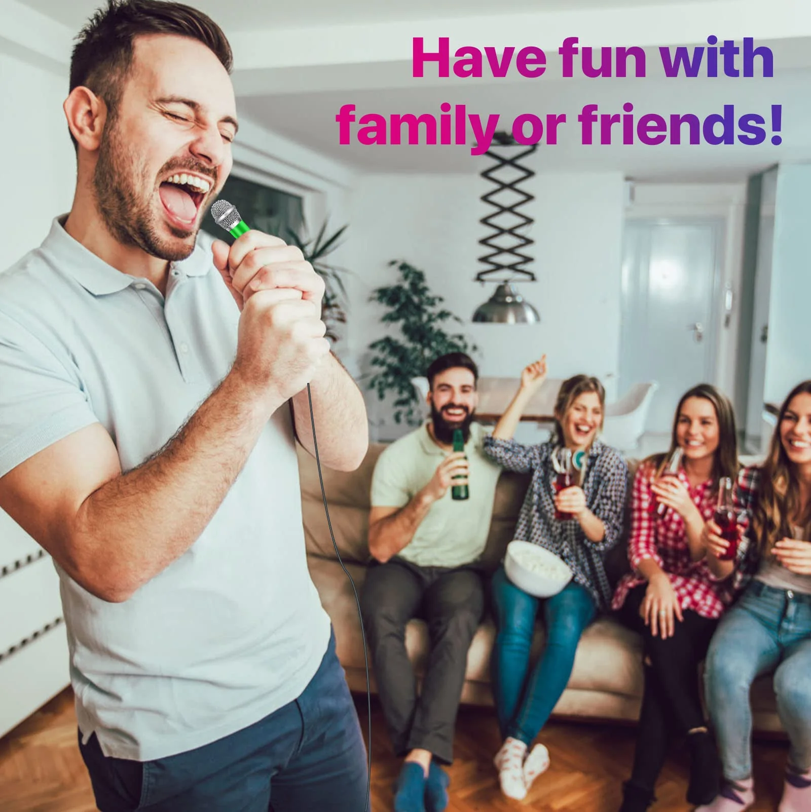 Mini Microphone,Tiny Microphone,Phone Microphone, Asmr Microphone,Mini Karaoke Microphone,forVoiceRecording Chatting and Singing on iPhone,Android,PC(Green) Green - Image 5