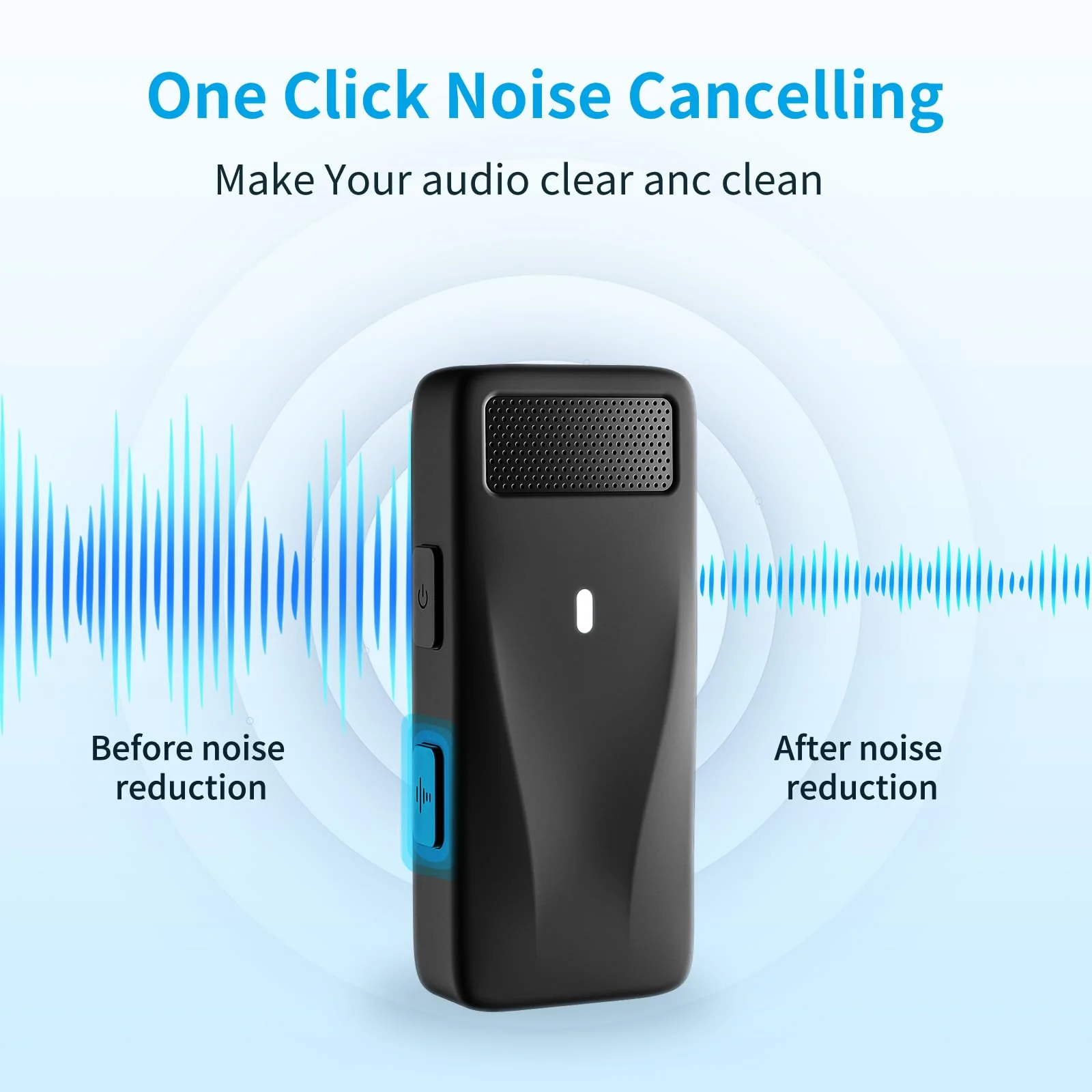 Mini Wireless Lapel Lavalier Microphone for Android, iPhone 15 16 Pro Max - 2 Pack, 32H Battery, Noise Canceling - USB C Microphone, Clip On iPhone Microphone for Video Recording, Streaming - Image 4