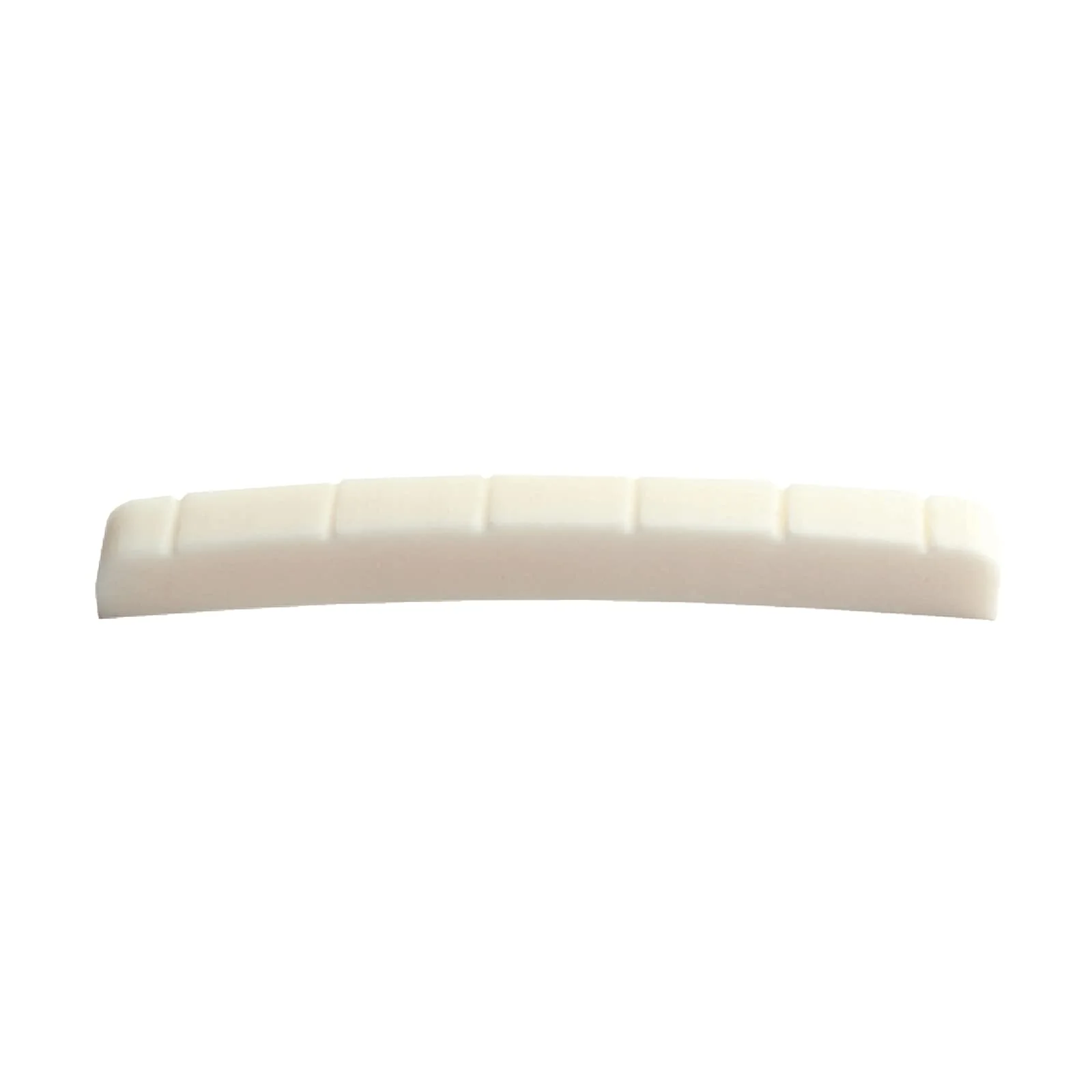 Miwayer 6 String Electric Guitar Bone Nut Curved Bottom Pre-Slotted Made of Real Bone (43 X 3.2 X 5/5.65/4.6mm 1 pack) 43 X 3.2 X 5/5.65/4.6mm 1 pack - Image 2