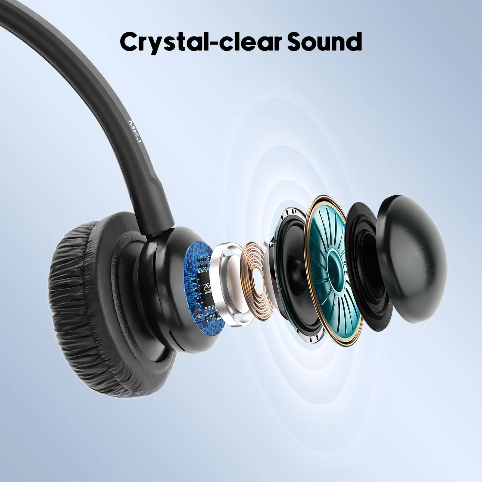 MKJ Cisco Headset Noise Canceling Wired Headphones with Microphone Corded RJ9 Telephone Headset for Cisco Office Phones CP-7821 7940 7942G 7945G 7961G 7962G 7965G 7971G 7975G 8865 9951 Basic Mono Headset - Image 4